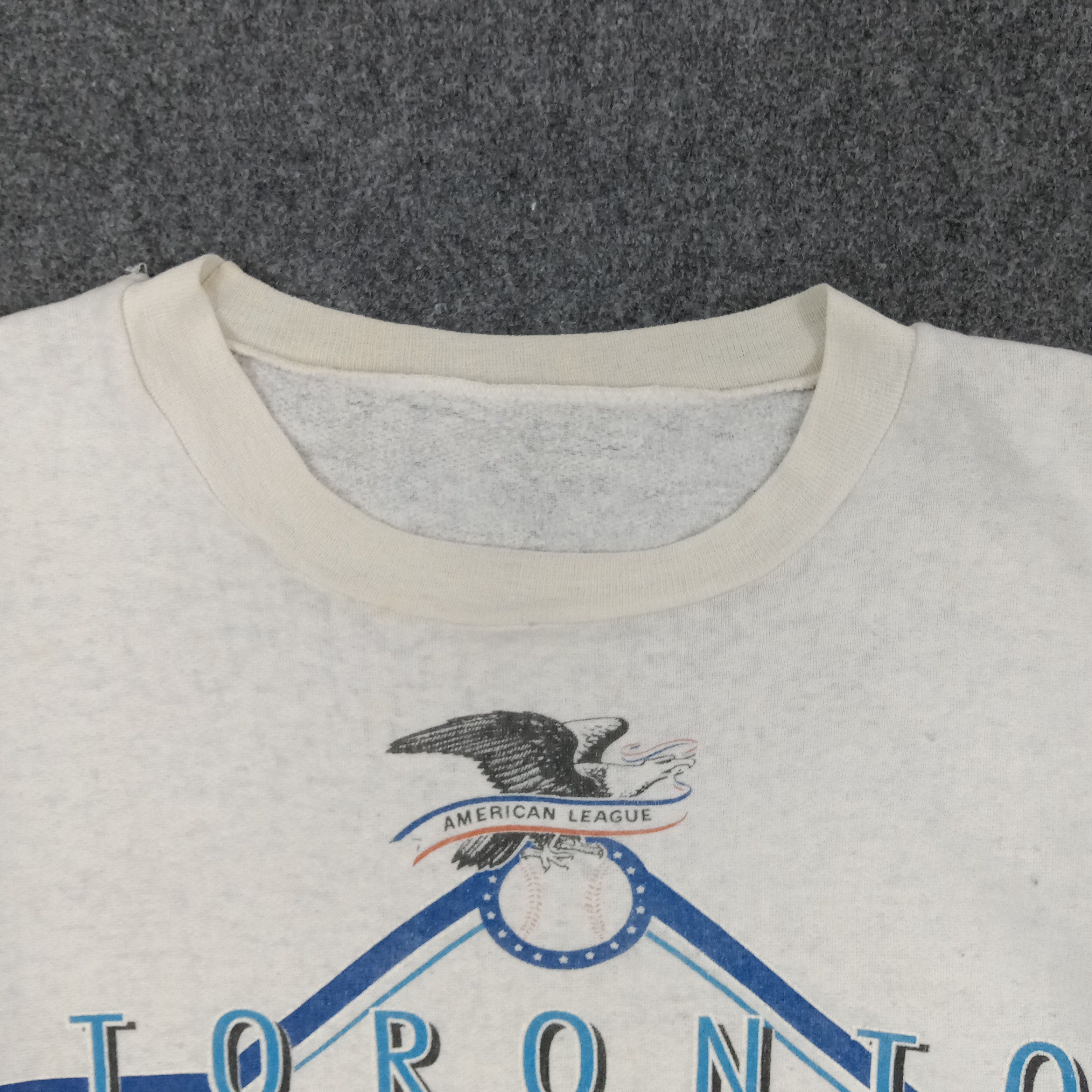 MLB × Vintage Vintage 90's Toronto Blue Jays Baseball MLB Team Sweatshirt Size US XL / EU 56 / 4 - 3 Thumbnail
