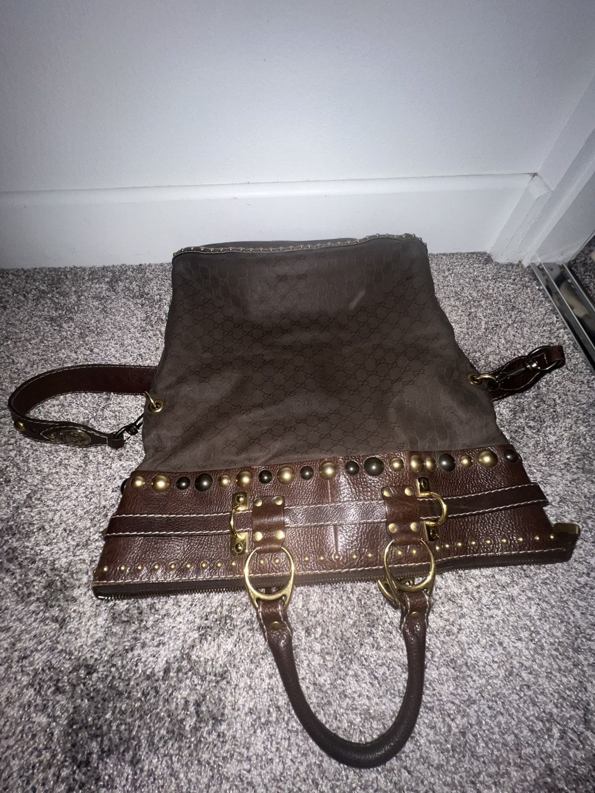 Gucci Gucci Monogram Crystal Babouska Medium Tote Size ONE SIZE - 3 Thumbnail