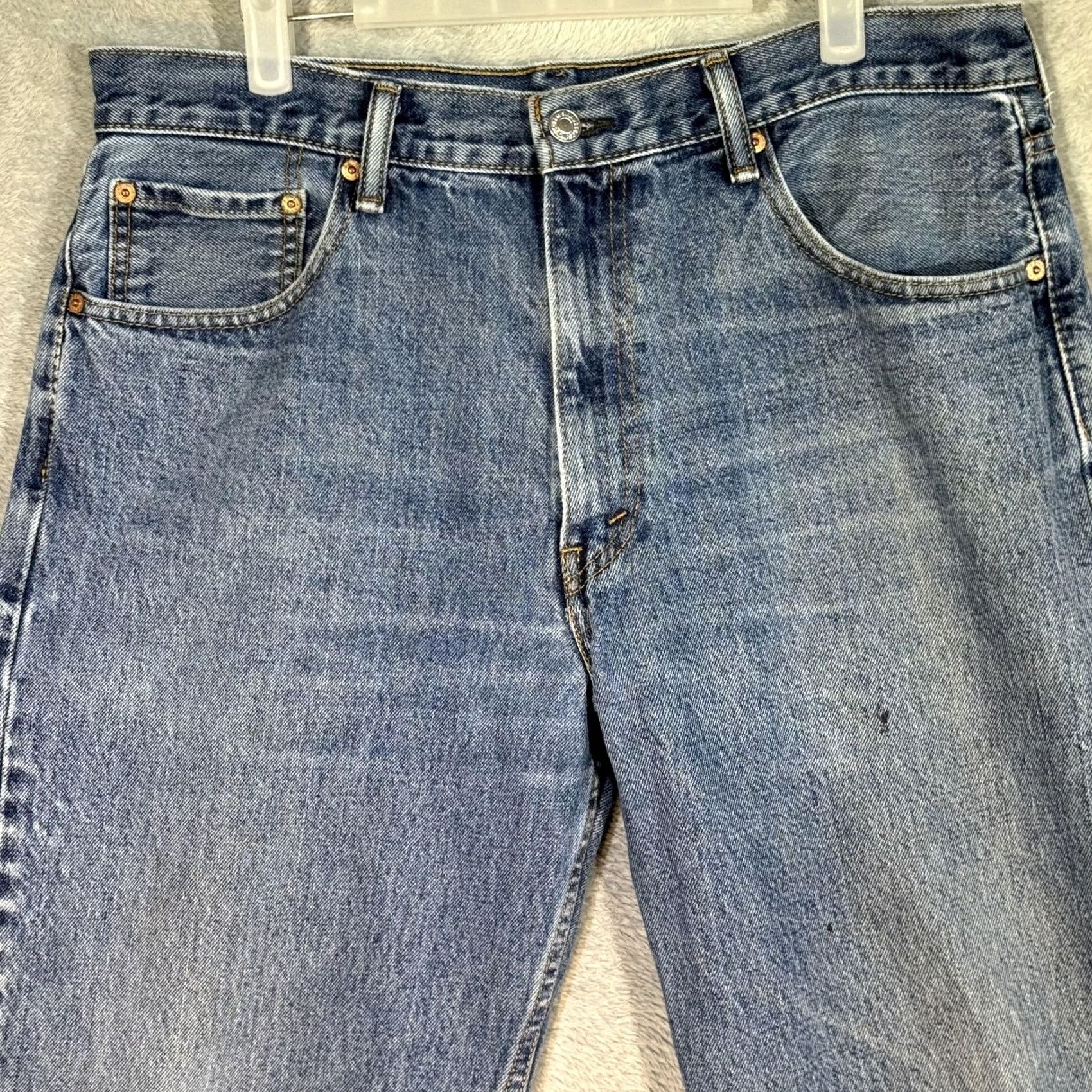 Levi's Levi's 550 Jeans Mens 36x30 Relaxed Fit Tapered Leg Medium Wash Denim Size US 36 / EU 52 - 2 Thumbnail