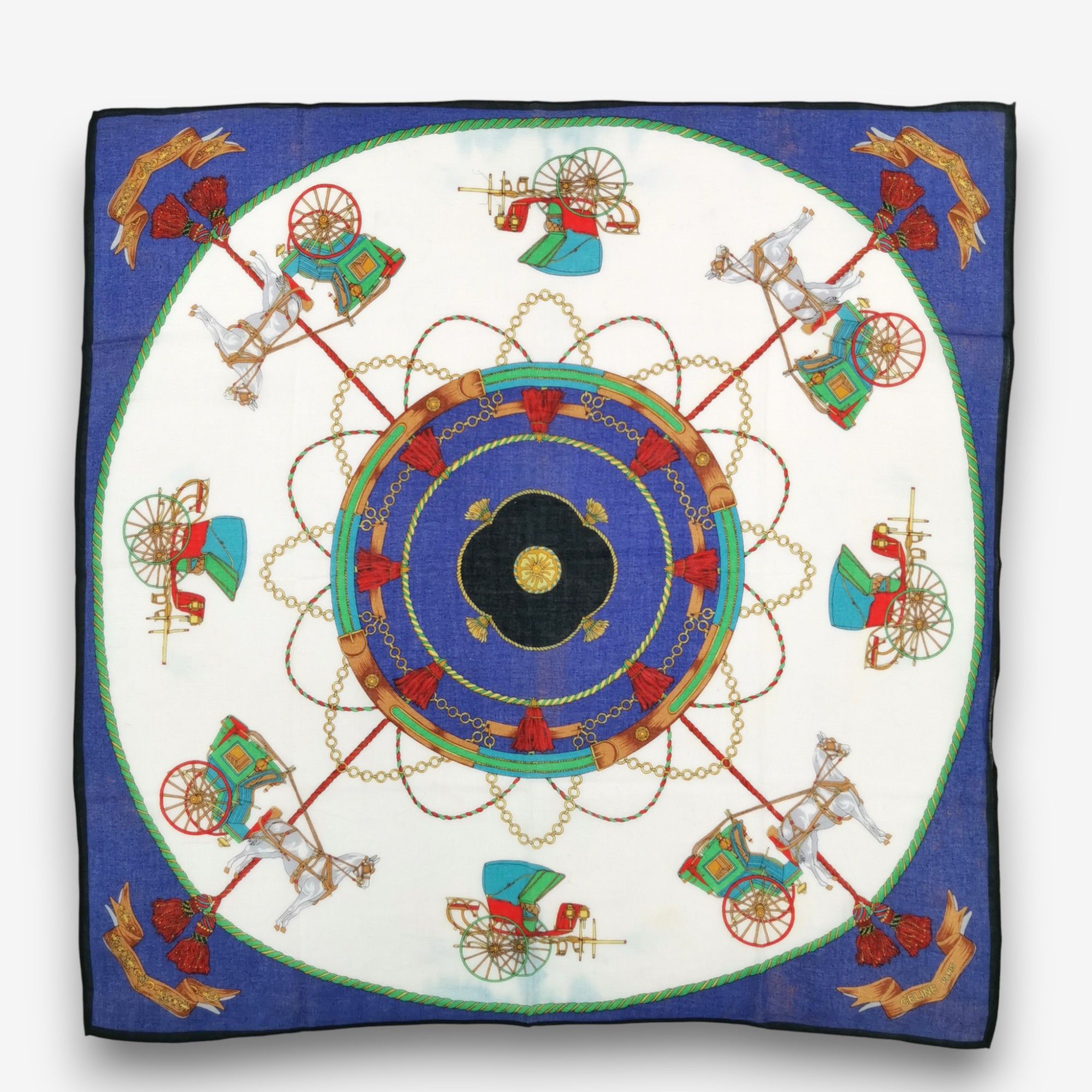 Celine Vintage CELINE Handkerchief Pocket Square Bandana Size ONE SIZE - 1 Thumbnail
