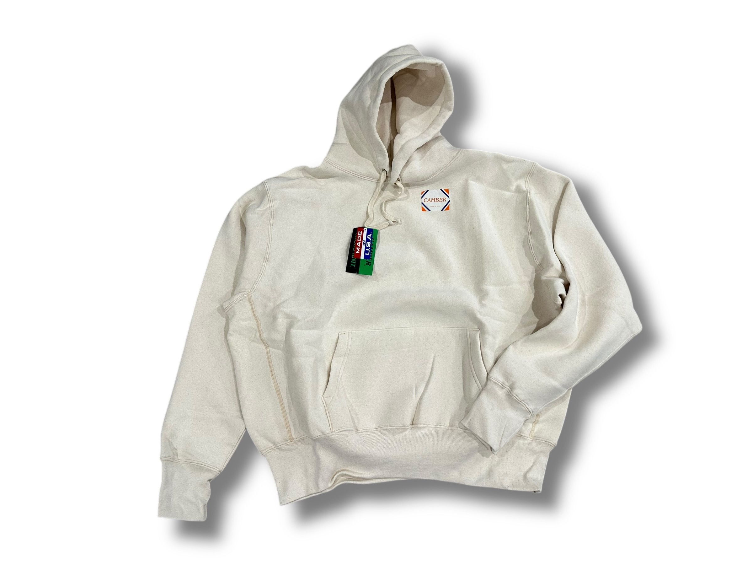 CAMBER SPORTSWEAR-232 CROSS KNIT MEDIUM BEIGE/NATURAL HOODIE