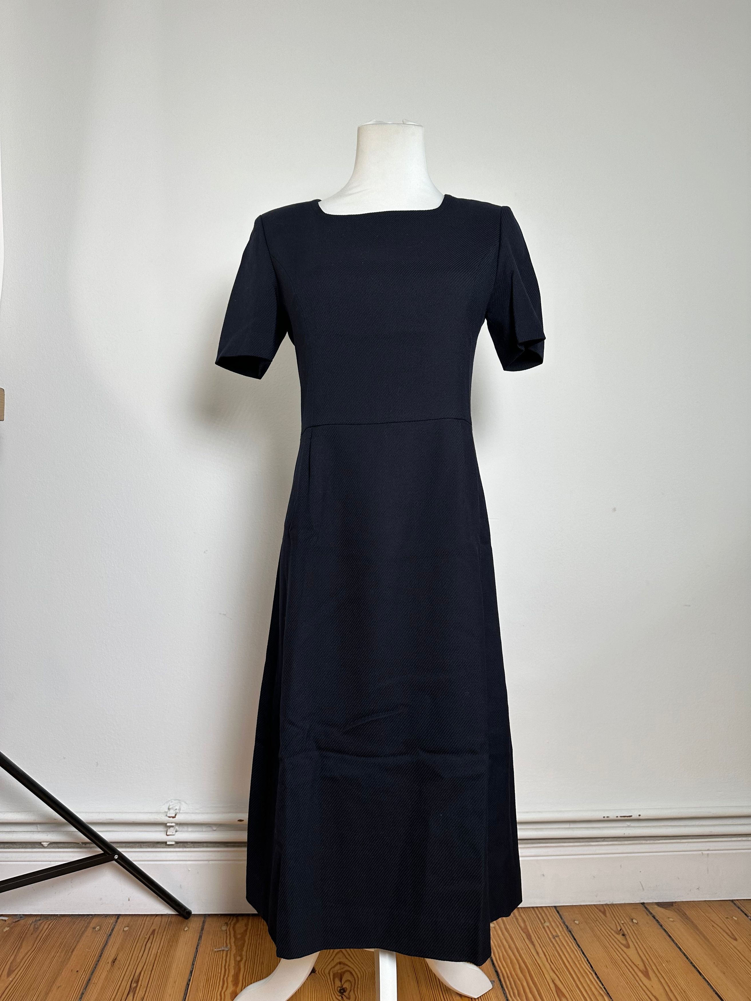 Courreges Vintage Wool Dress Navy M Size S / US 4 / IT 40 - 1 Thumbnail
