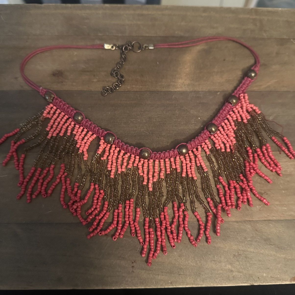 Other Boho bead fringe necklace Size ONE SIZE - 2 Thumbnail