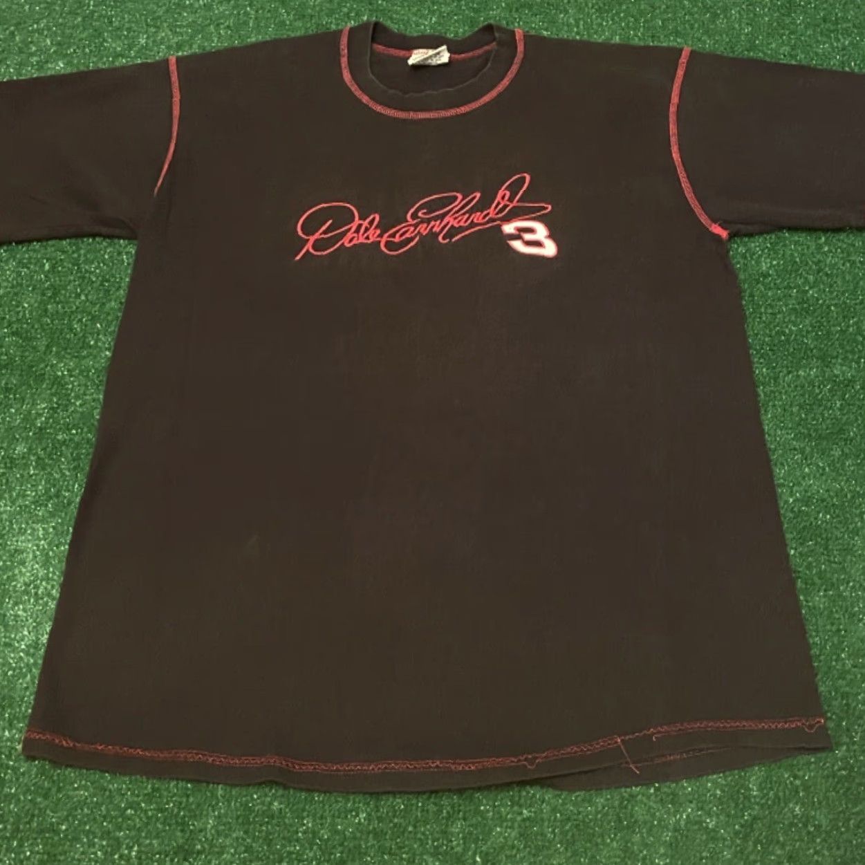 Nutmeg VINTAGE Dale Earnhardt Nascar Embroidered Logo VTG Shirt Mens L Black 90s Sports Logo Shirt Mens L Size US L / EU 52-54 / 3 - 3 Thumbnail