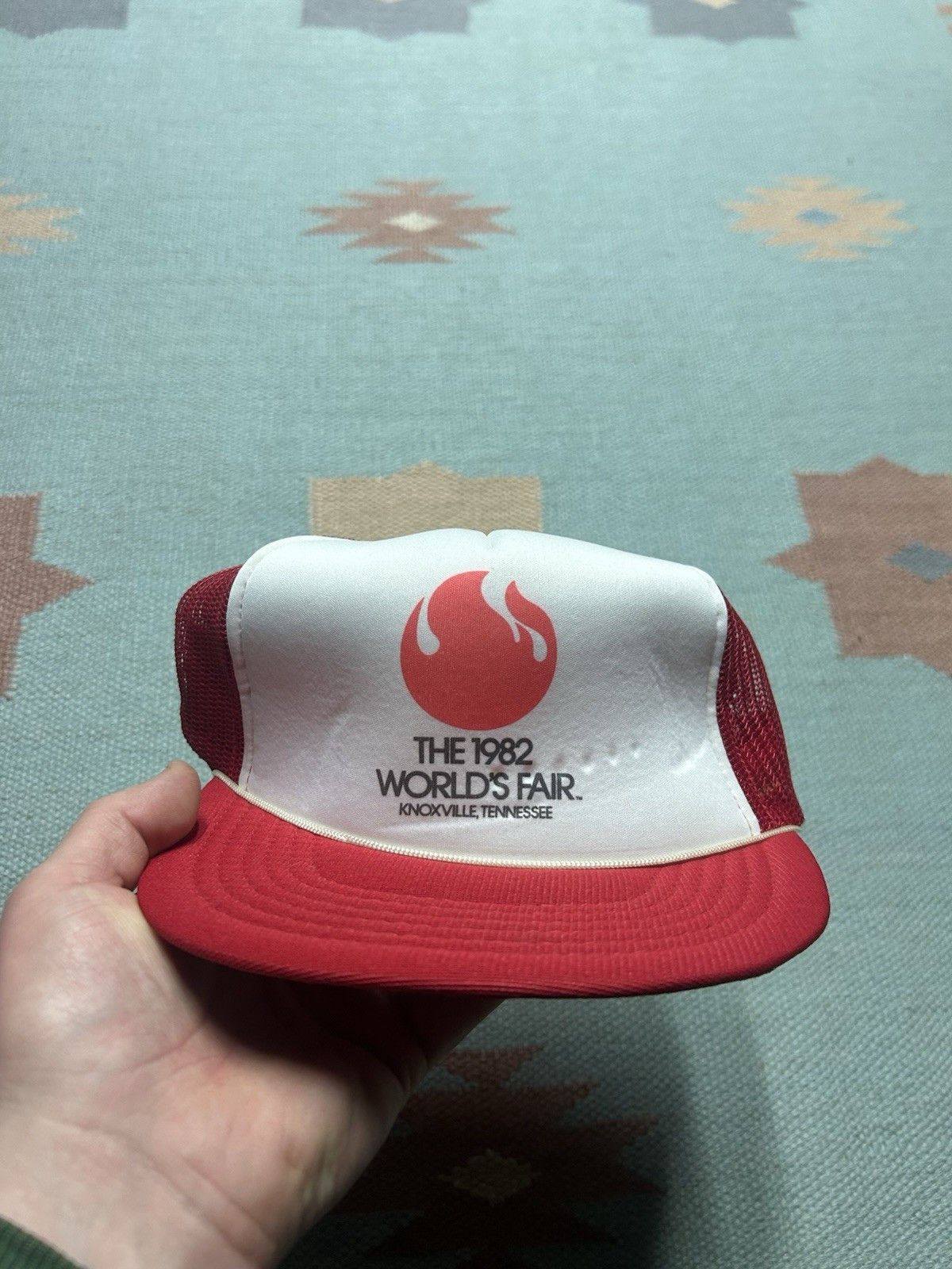Vintage Vintage trucker hat cap 1982 worlds fair Knoxville Tennessee Size ONE SIZE - 2 Thumbnail