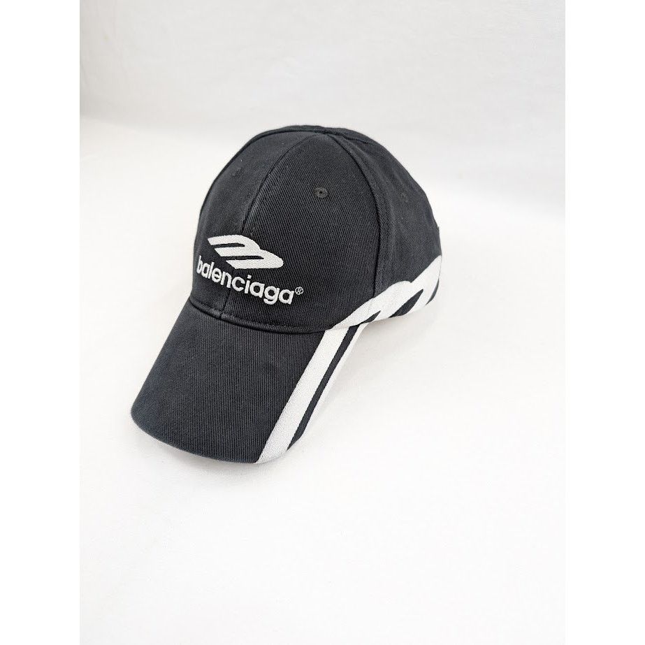 Balenciaga o1rshd1 Size: L / 3B Baseball Cap / Hat in Black/White Size ONE SIZE - 5 Thumbnail
