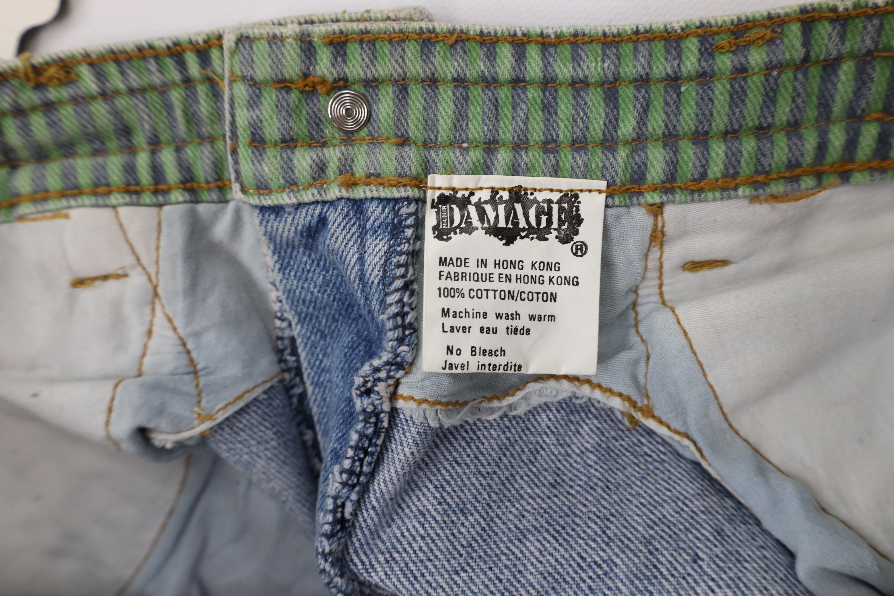 Vintage Deadstock Vintage 90s Streetwear Cuff Patch Skateboard Jeans Size US 33 - 14 Thumbnail