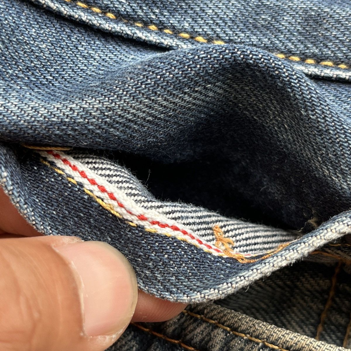 Evisu Evisu No.3 Brush Daicock Washed Selvedge Jeans Size US 33 - 21 Thumbnail