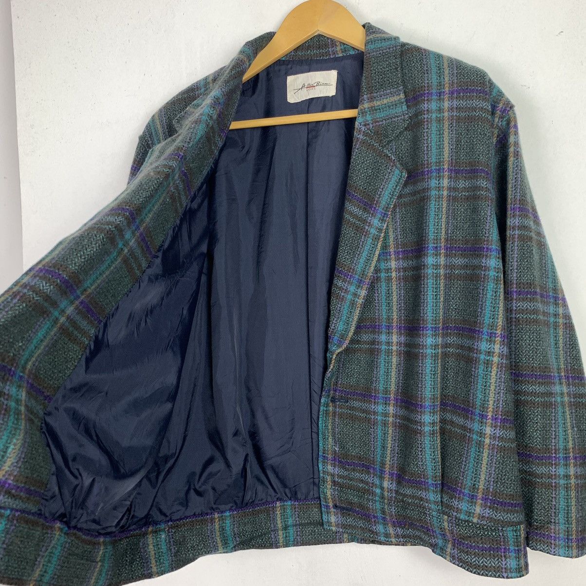 Japanese Brand × Vintage Vintage Allen Bien Plaid Jacket Size US L / EU 52-54 / 3 - 11 Thumbnail
