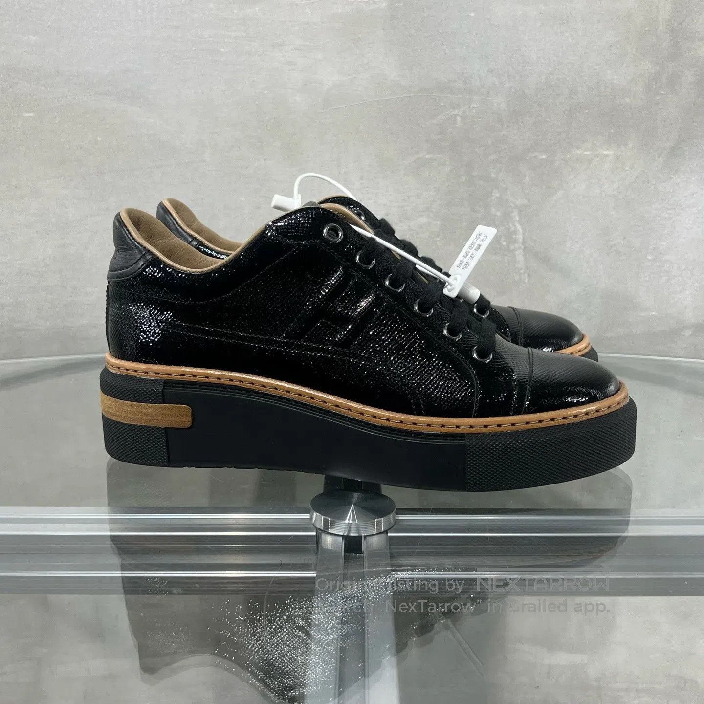 Hermes Hermes Black H thick-soled shoes Size US 6.5 / IT 36.5 - 4 Thumbnail