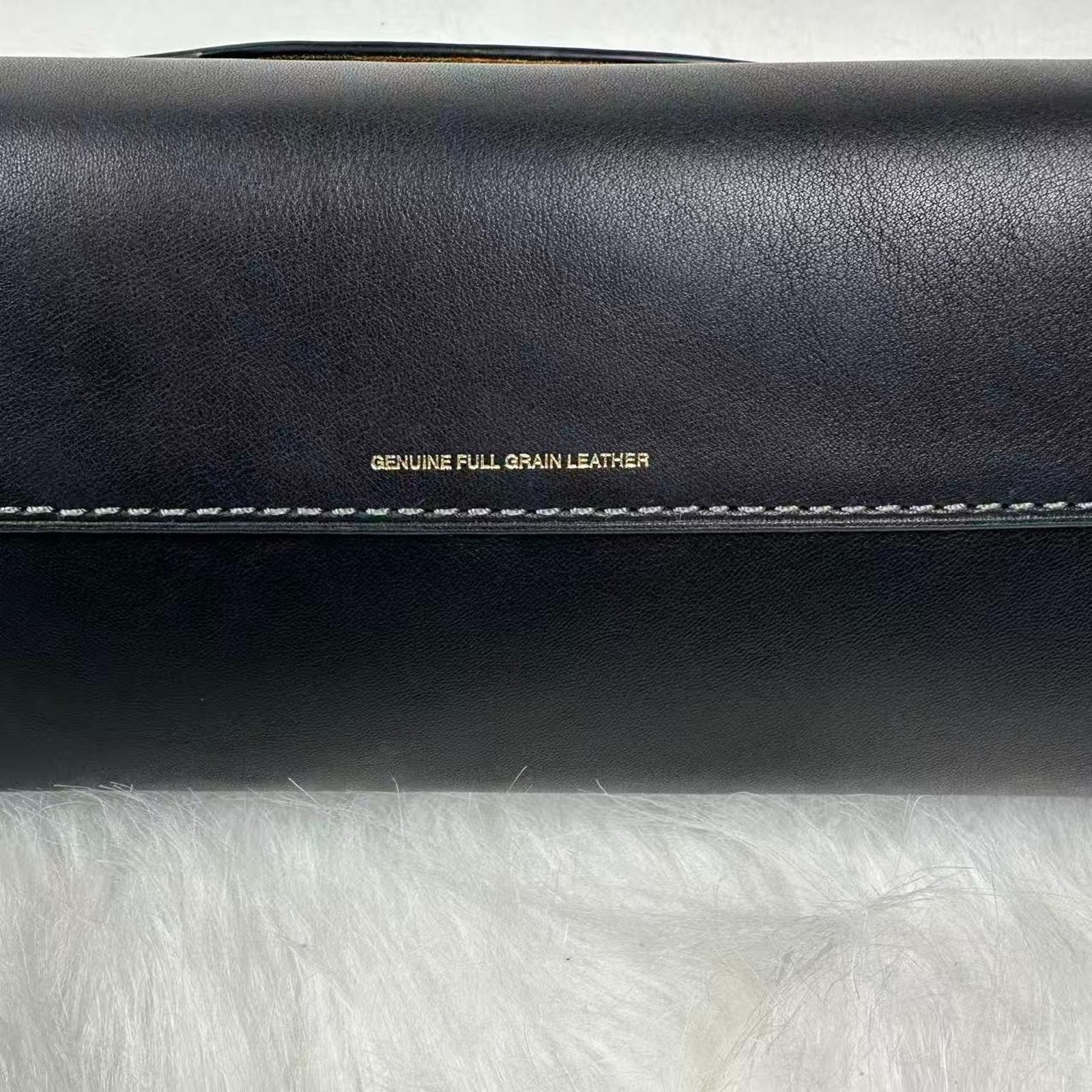 Coach Coach Chelsea Shoulder 30 Chain Natural Leather Brass Black Size ONE SIZE - 6 Thumbnail