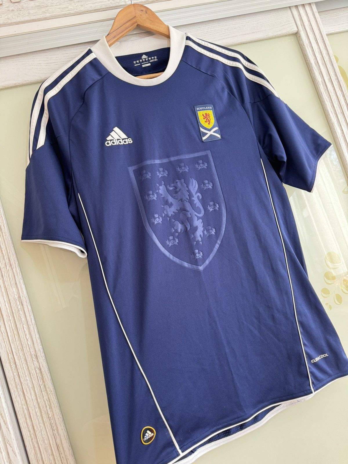 Adidas Scotland 2010-2011 Home Soccer Jersey Football Shirt Kit Size US M / EU 48-50 / 2 - 3 Thumbnail