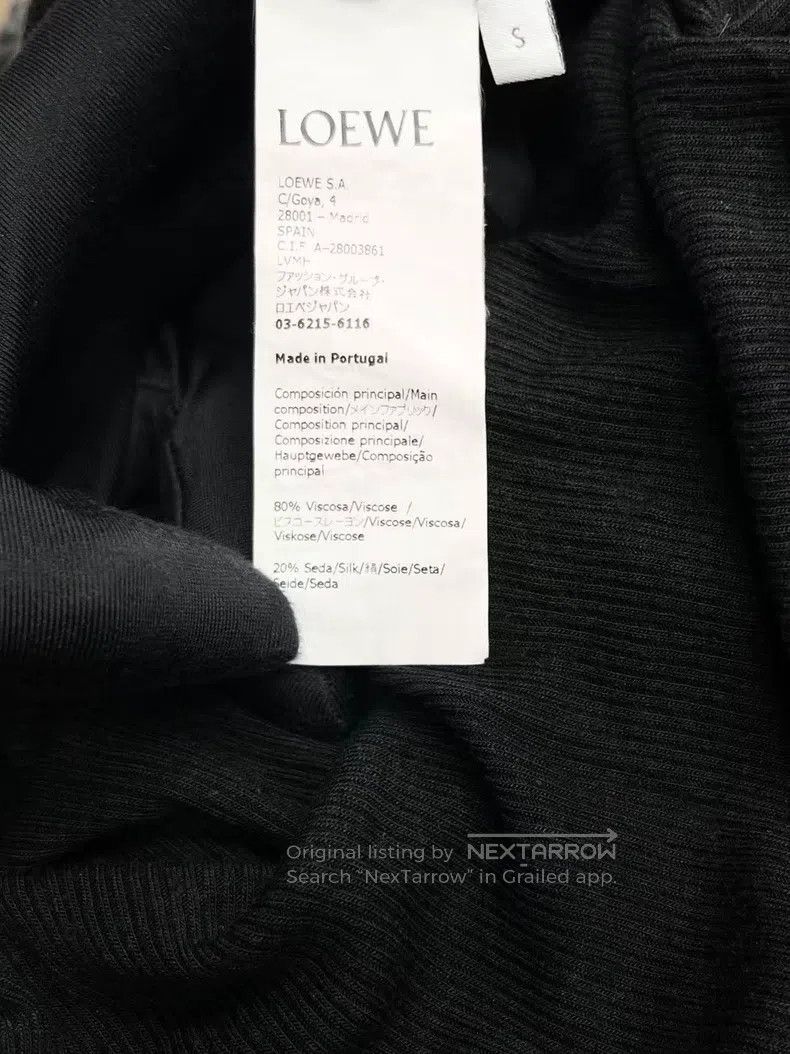 Loewe Loewe Black hem leather logo high neck ribbed knit top Size S / US 4 / IT 40 - 5 Thumbnail