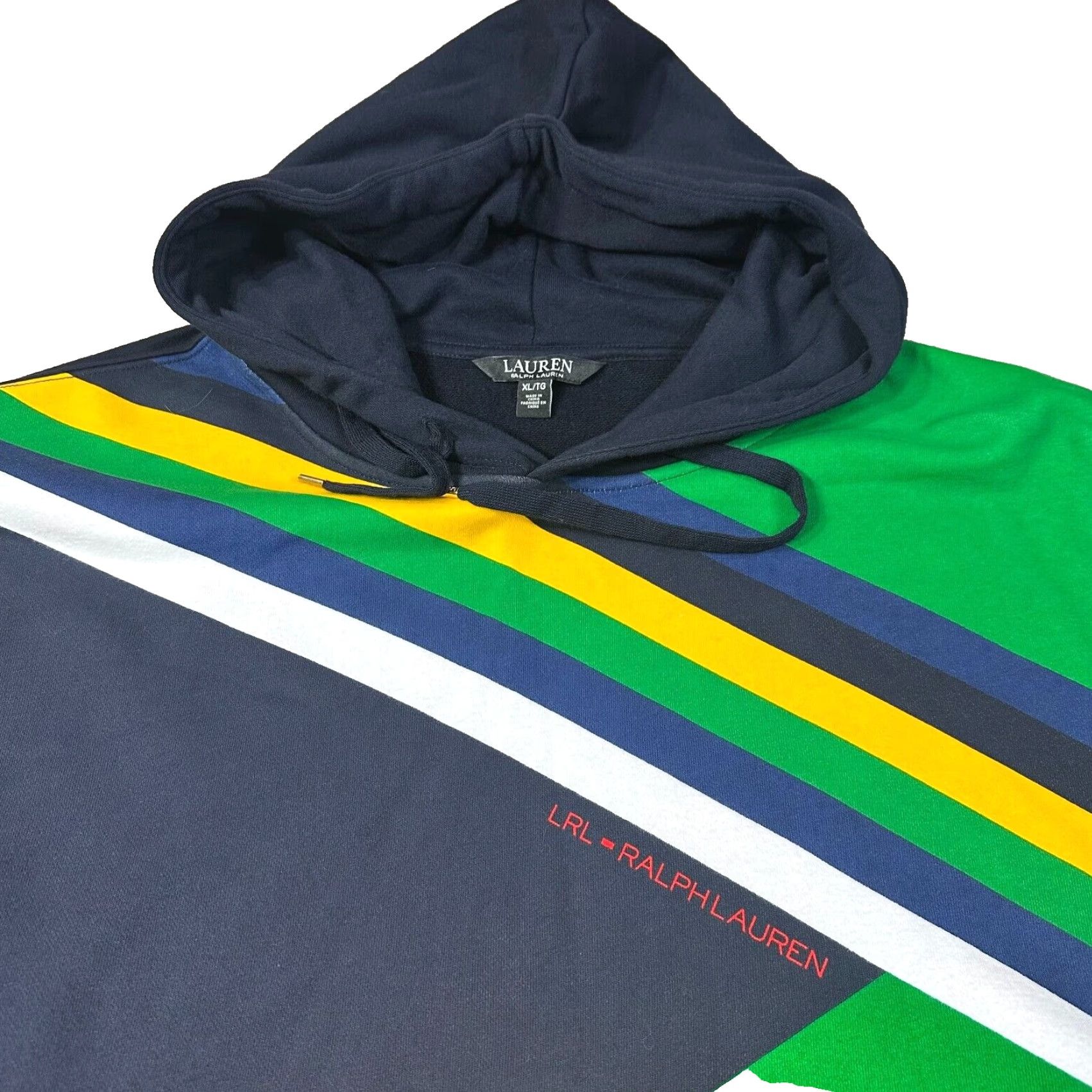 Ralph Lauren Lauren Ralph Lauren Womens XL Multicolor Color Block Hoodie Crop Style Size XL / US 12-14 / IT 48-50 - 4 Thumbnail