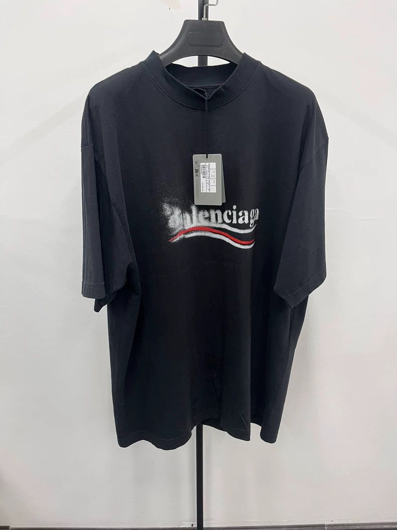 Balenciaga Balenciaga Fuzzy Coke Dissipation Coke Short Sleeve T-Shirt Size US S / EU 44-46 / 1 - 1 Thumbnail