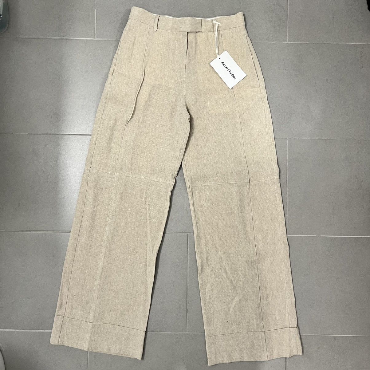Acne Studios $700 ACNE STUDIOS Loose Linen/Cotton Trousers Women's EU 34 Size US 28 / EU 44 - 1 Thumbnail