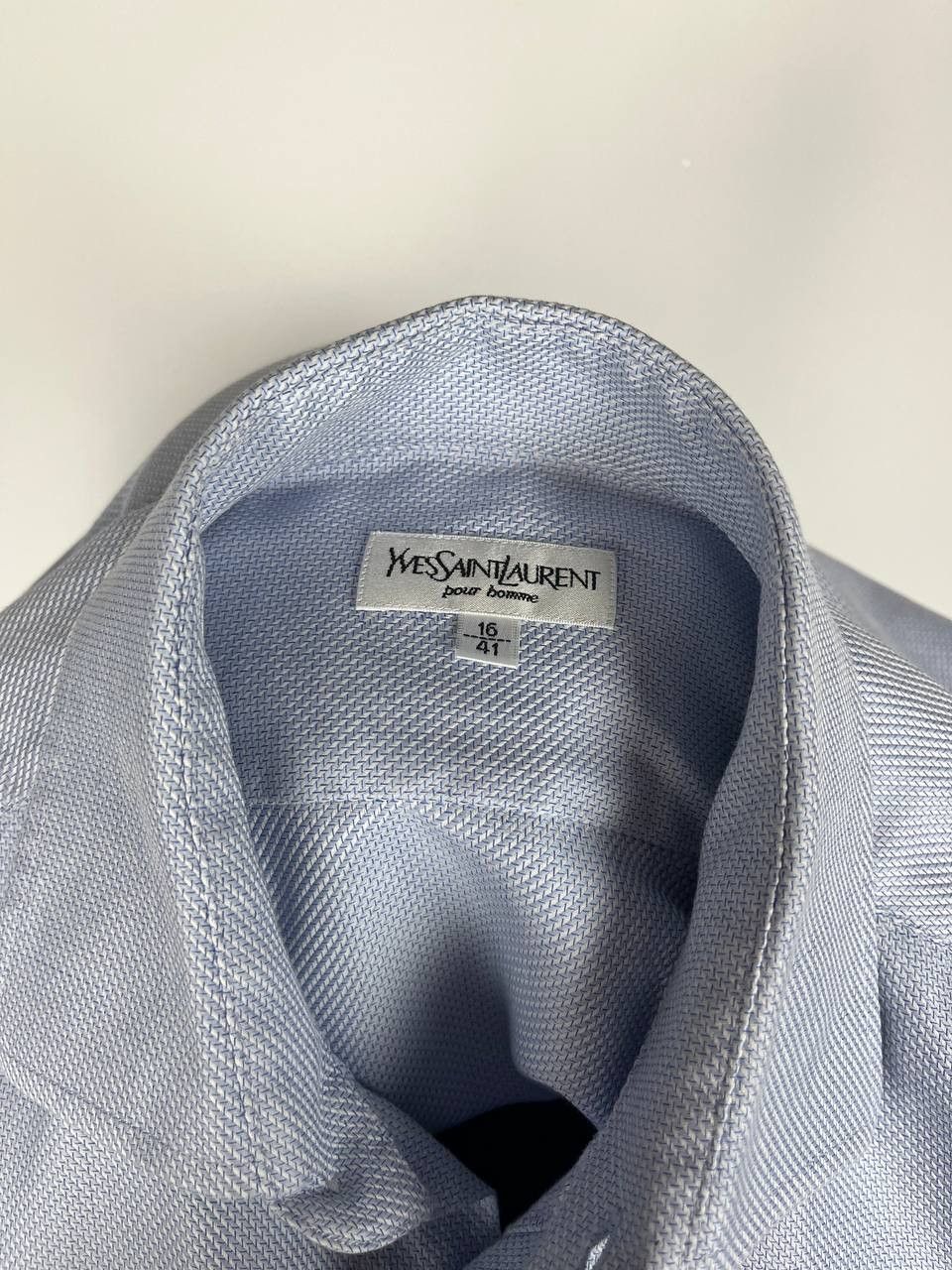 Yves Saint Laurent YVES SAINT LAURENT Menswear Size 16/41 Blue Long Sleeve Size US M / EU 48-50 / 2 - 7 Thumbnail