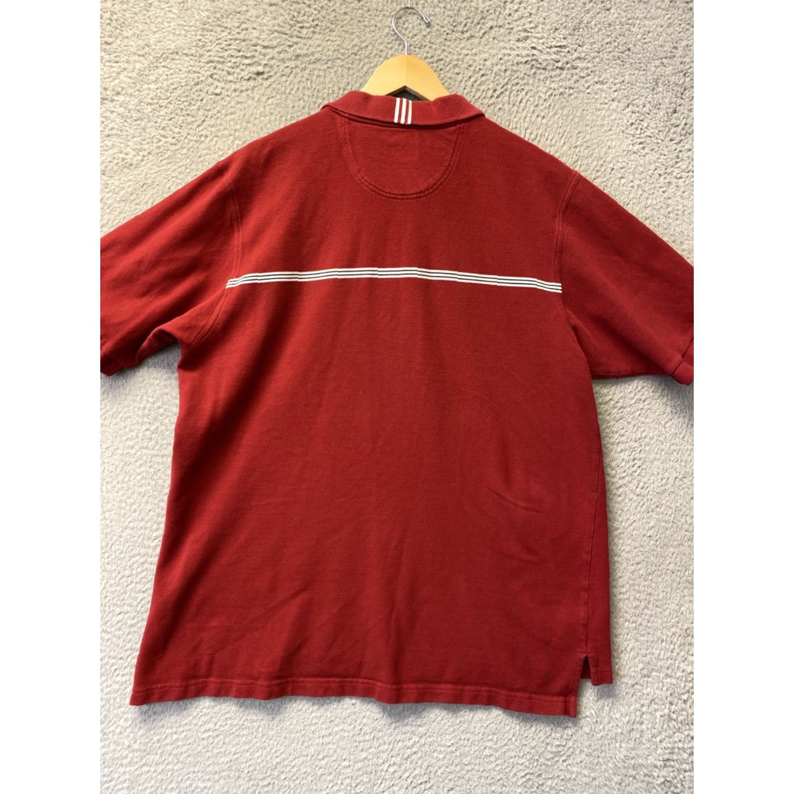 Adidas VINTAGE Adidas Competition Polo Shirt Men XL Red Climalite Short Sleeve Shirts Mens 122-49 Size US XL / EU 56 / 4 - 7 Thumbnail