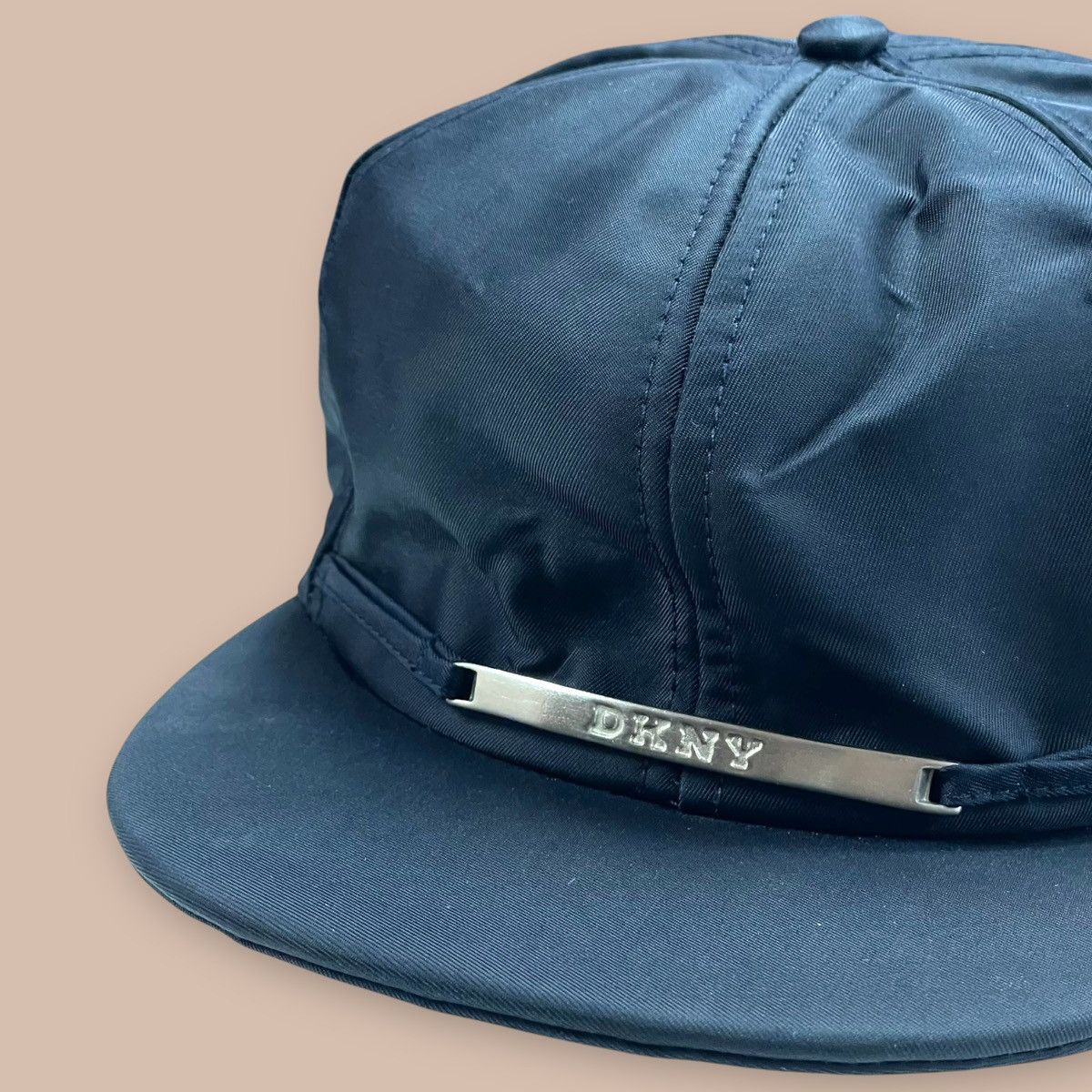 DKNY Vintage DKNY Dark Navy Shining Nylon Hat Size ONE SIZE - 10 Thumbnail