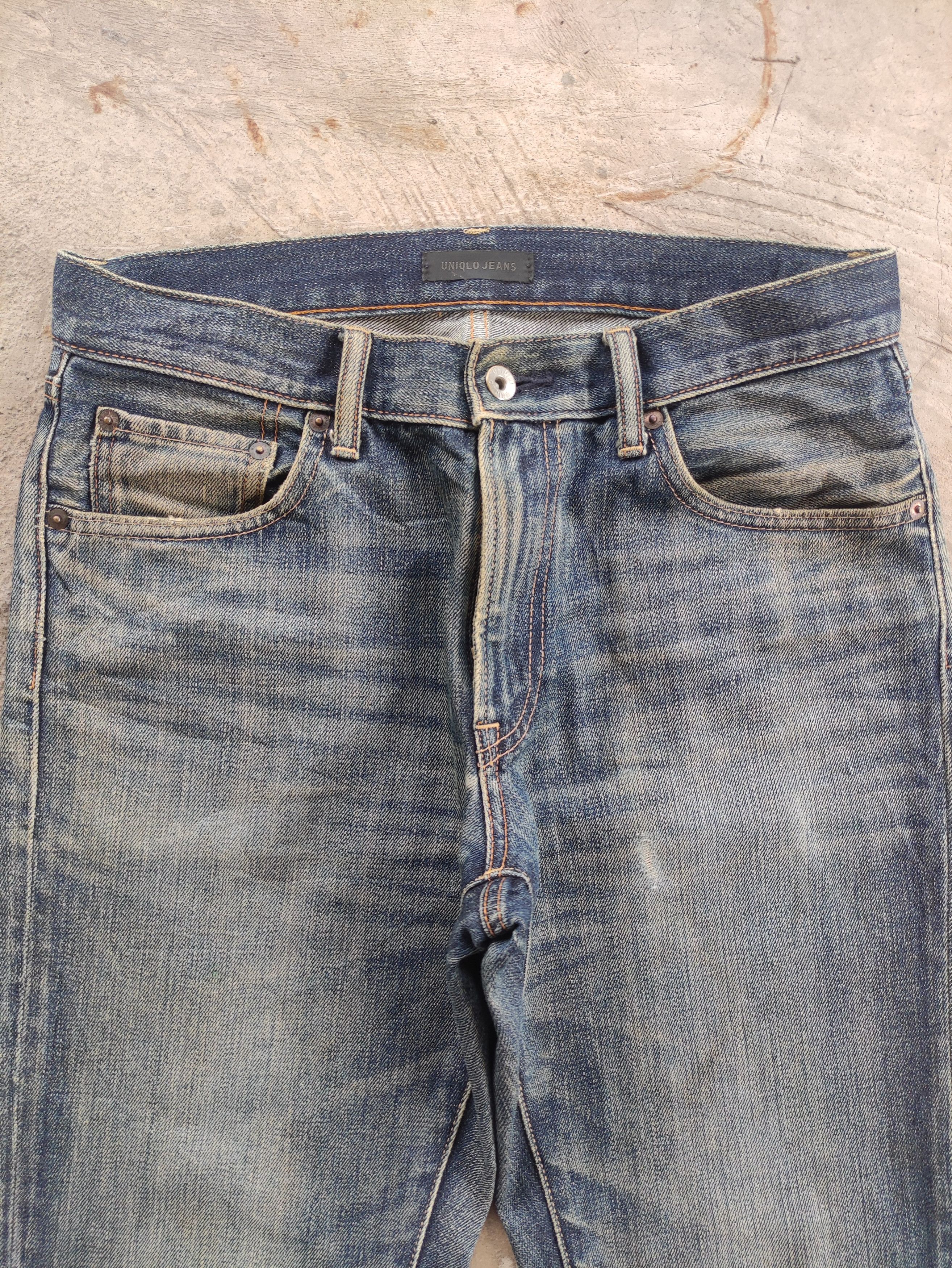 Japanese Brand Vintage Japanese Jean Distressed Faded Denim Pants Size US 31 - 3 Thumbnail