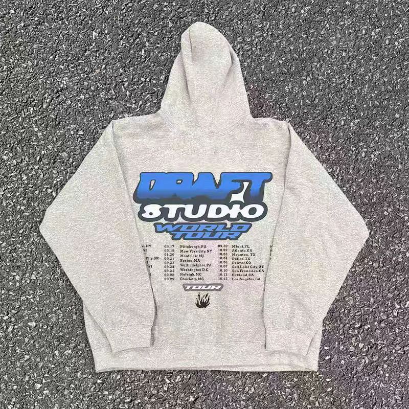 Japanese Brand × Vintage Grey washed vintage band print hoodie y2k Size US L / EU 52-54 / 3 - 1 Thumbnail