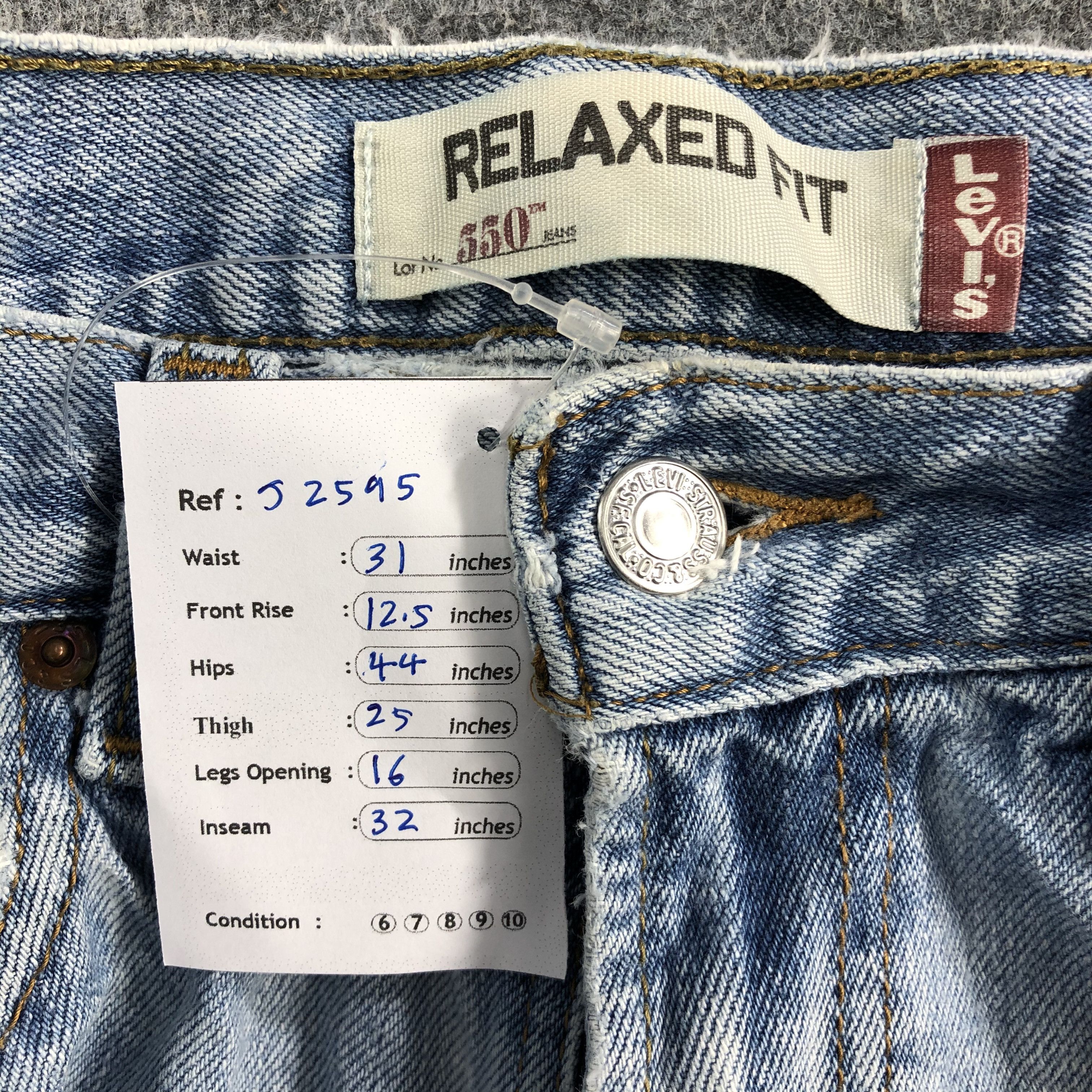 Levi's Vintage Blue Wash Levis 550 Jeans-J2595 Size US 31 - 14 Thumbnail