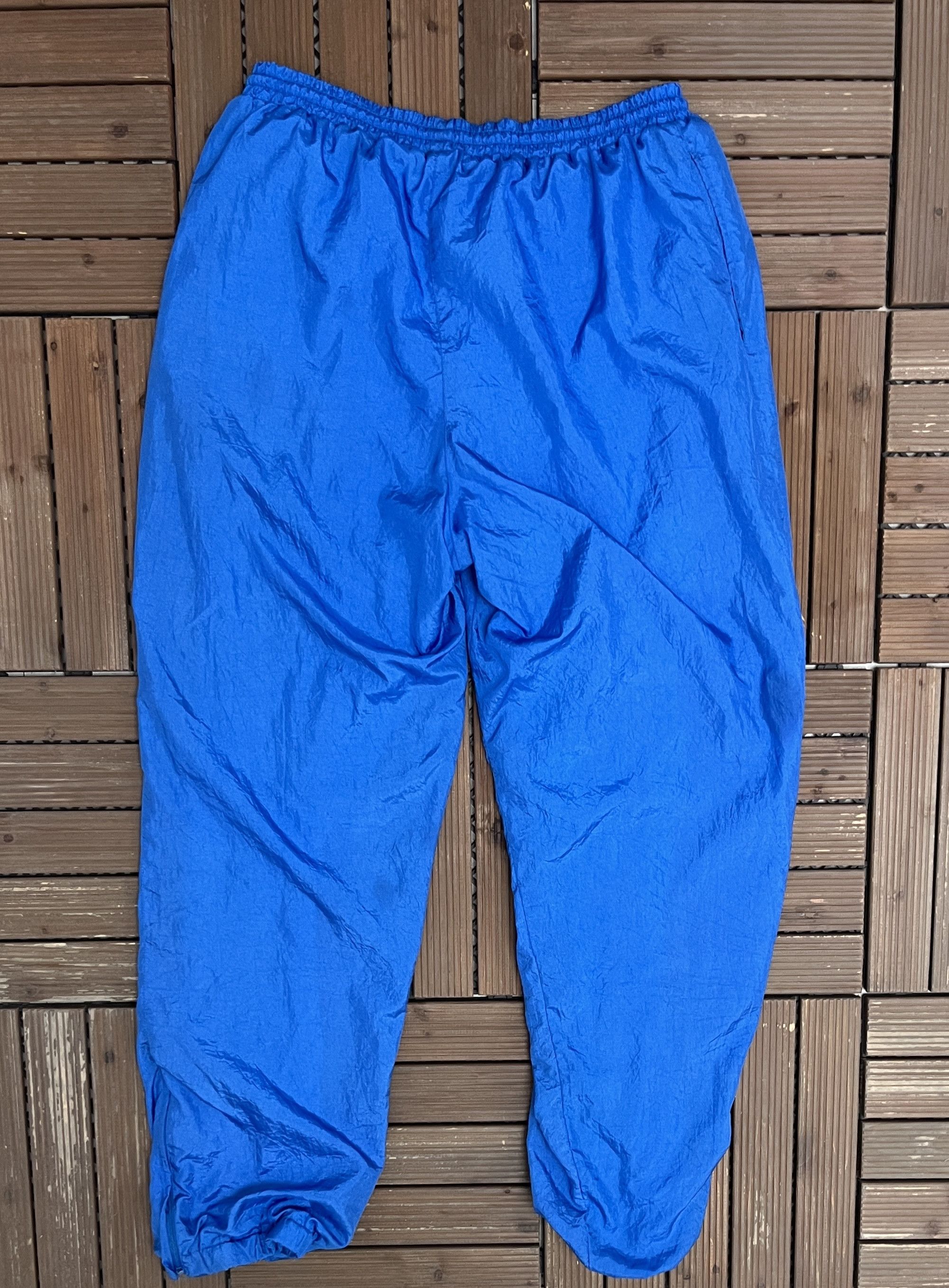 Vintage Plain Blue Vintage Lined Track Pants Size US 30 / EU 46 - 4 Thumbnail