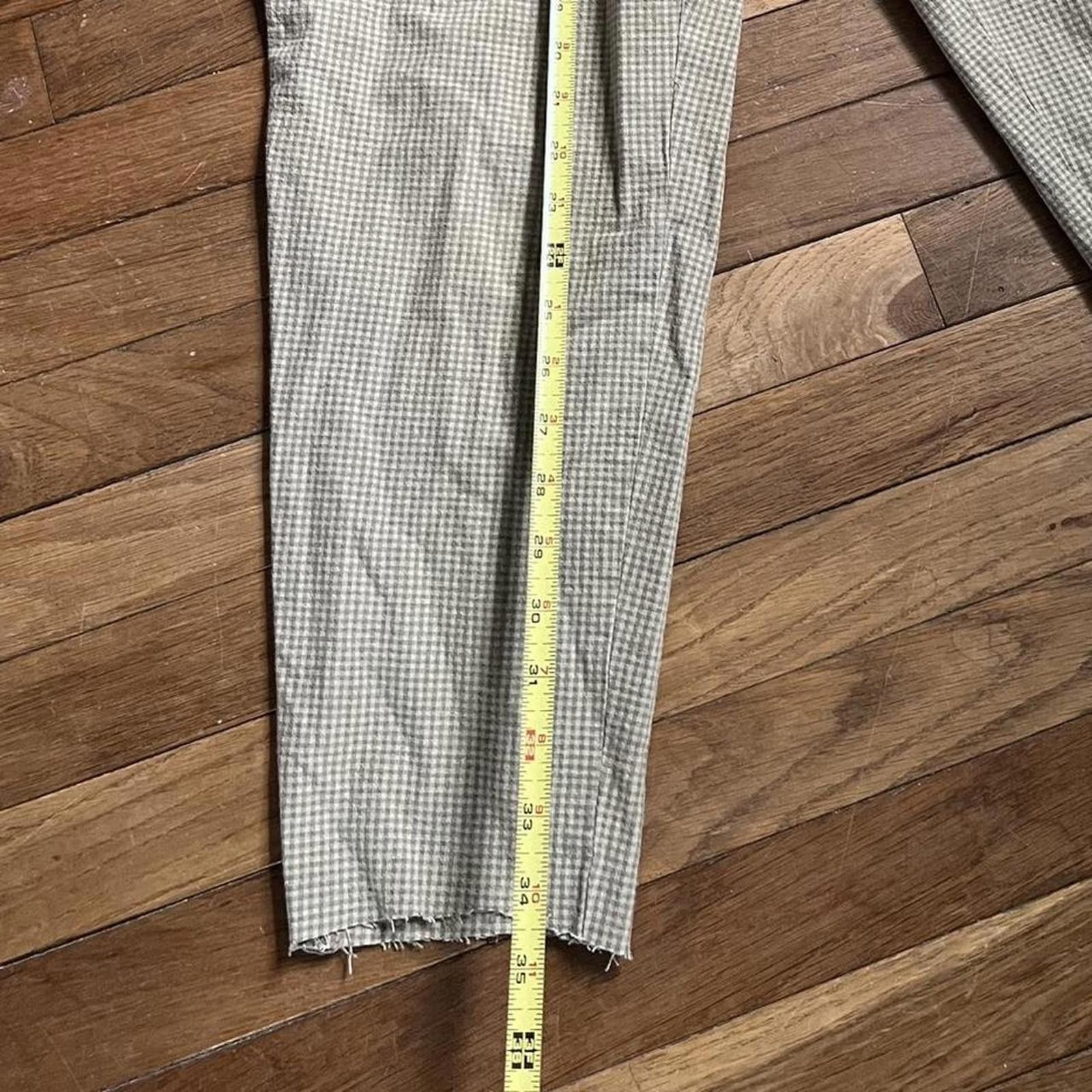 Other Tan and white checkered high waisted trousers Size 34" / US 12 / IT 48 - 3 Thumbnail