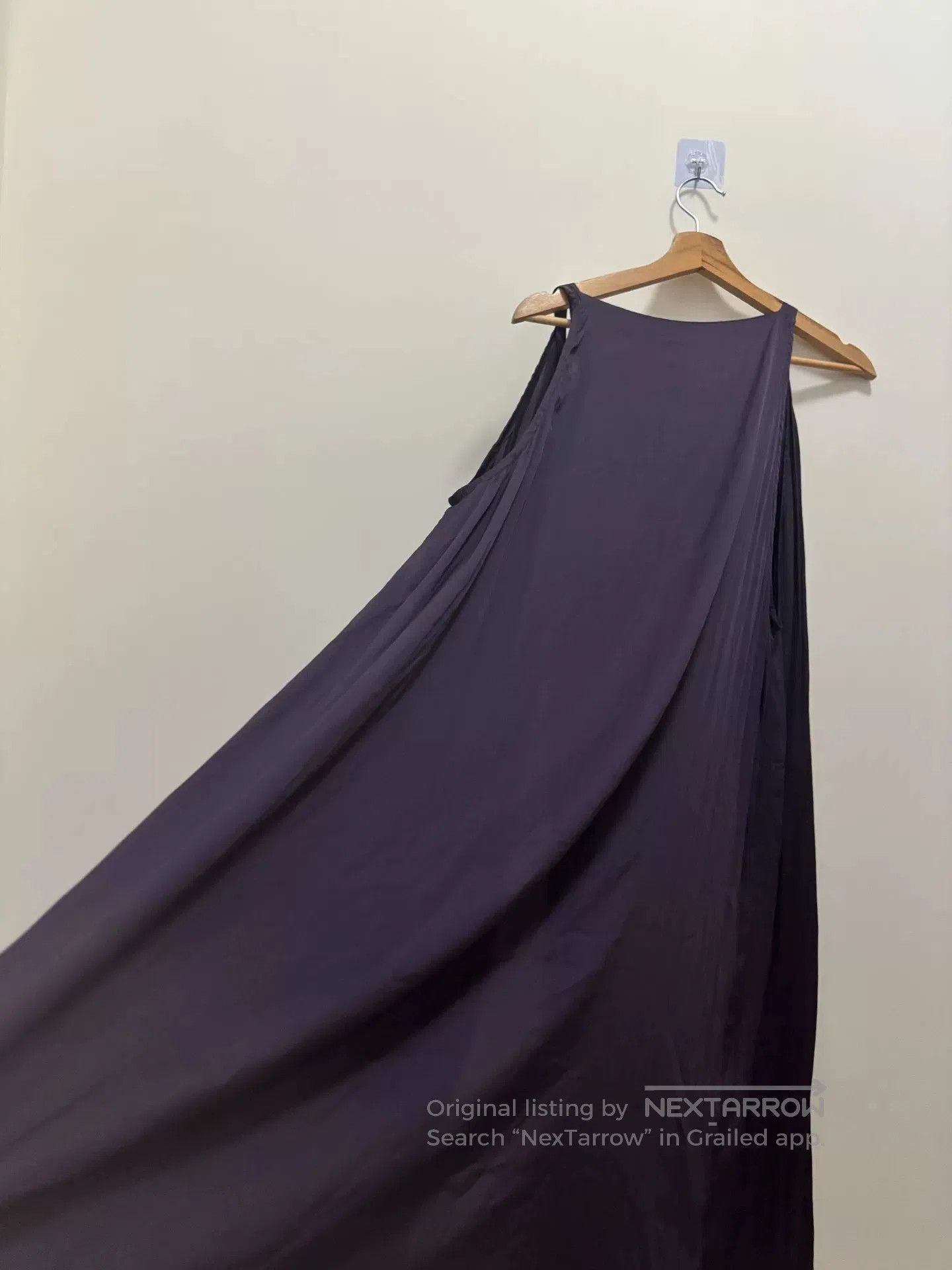 Ann Demeulemeester Ann Demeulemeester Purple Silk Long Dress. Size 33" - 4 Thumbnail