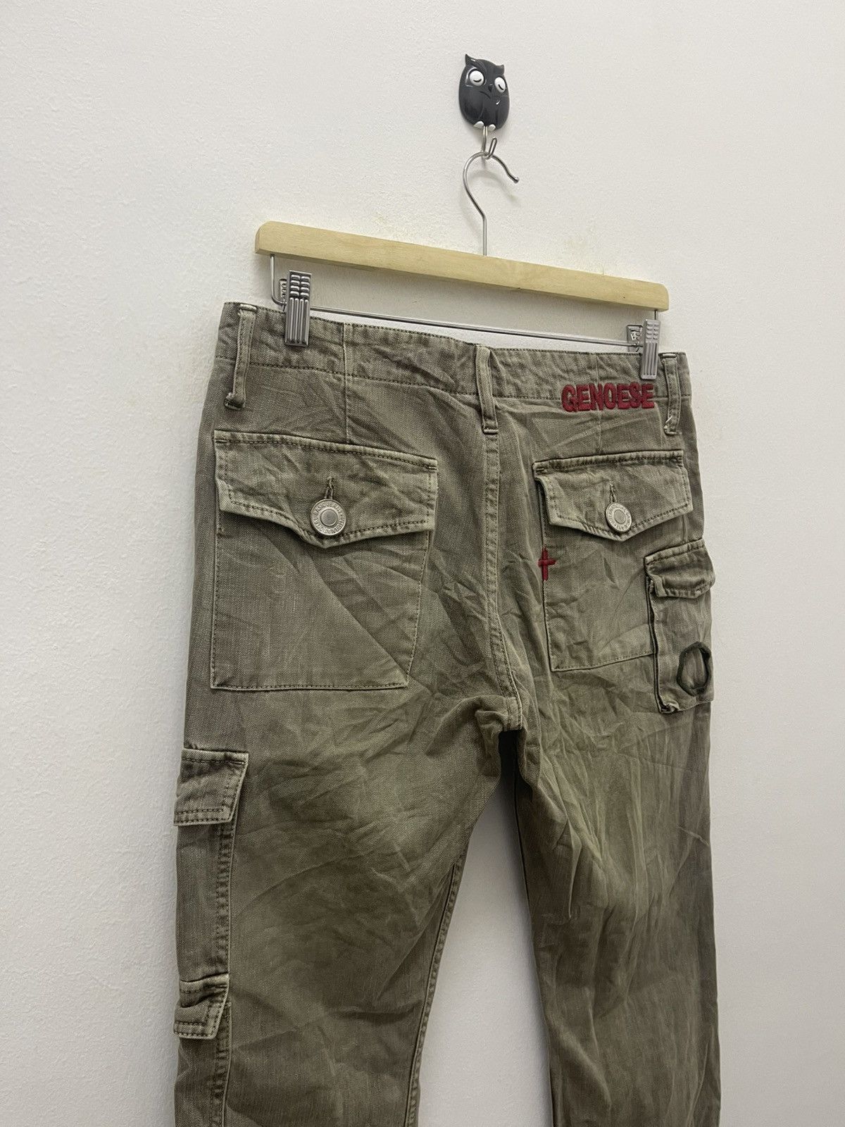 Le Grande Bleu (L.G.B.) Rare Vintage GENOESE Flare Tactical Cargo Style Size US 31 - 11 Thumbnail