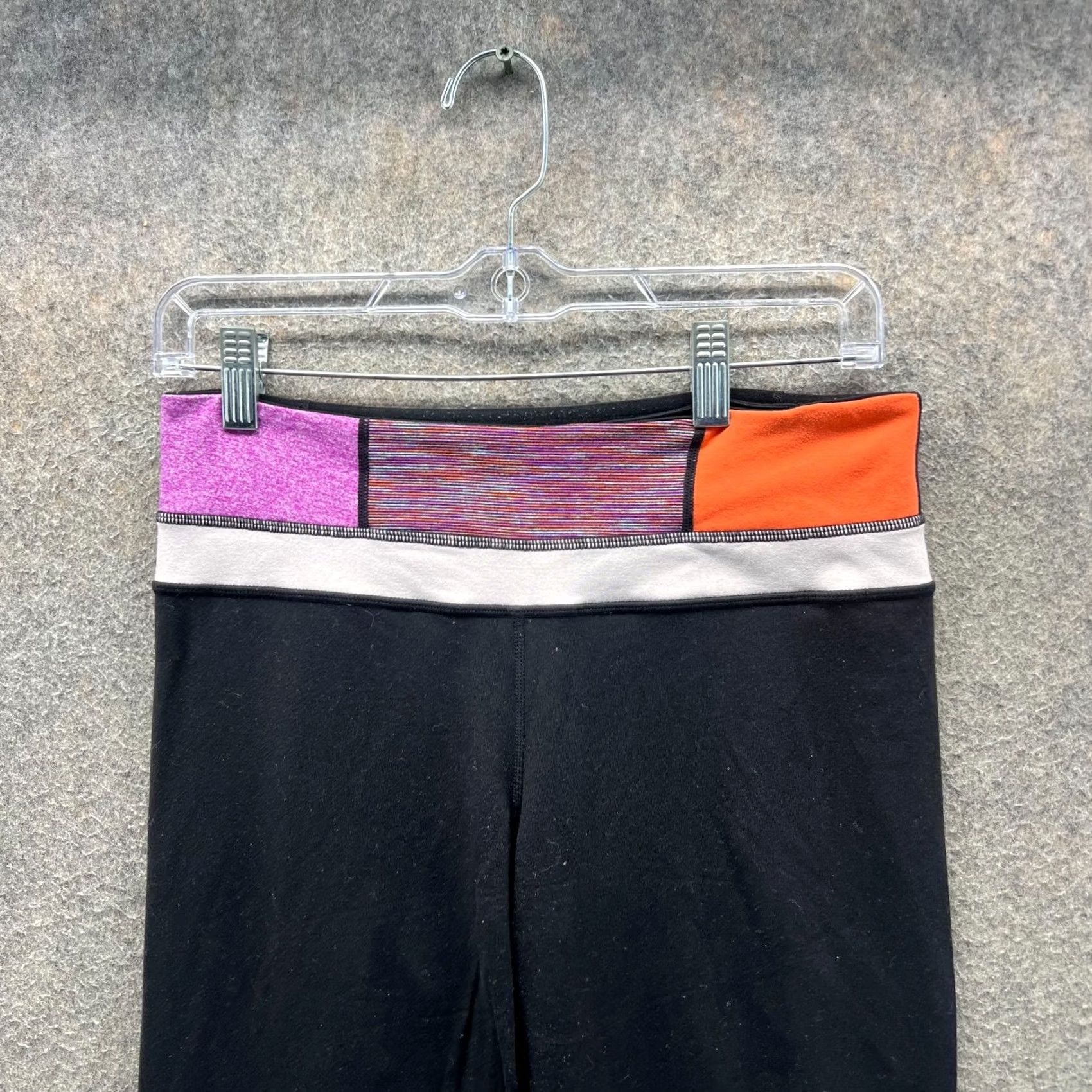 Lululemon VINTAGE Lululemon Pants Women 6 Wide-Leg Black Logo Active Wear Groove Yoga Gym Size 28" / US 6 / IT 42 - 3 Thumbnail