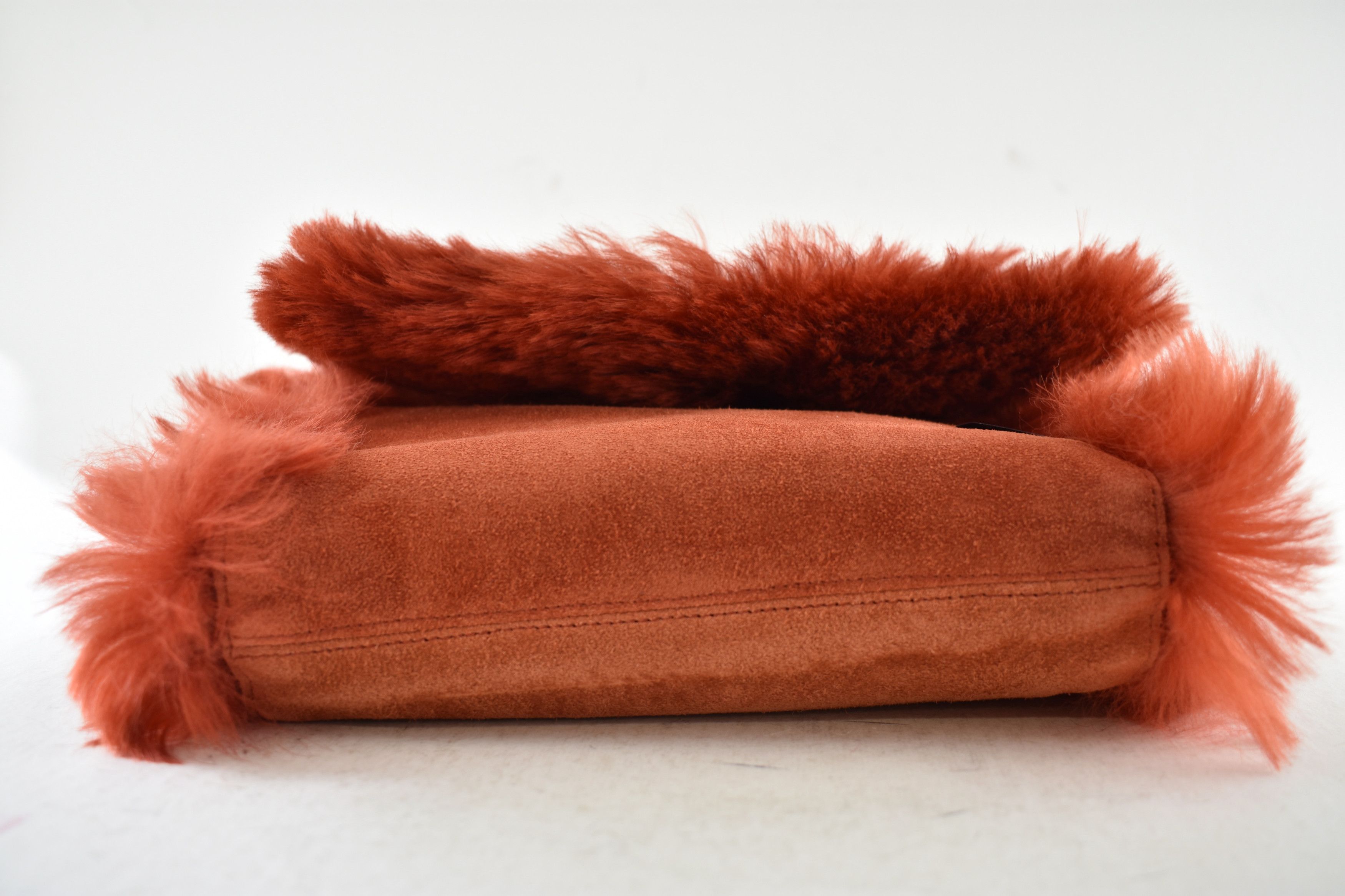 Saint Laurent Paris Small Kate YSL Logo Reversible Faux Fur Suede Shoulder Bag Size ONE SIZE - 21 Thumbnail