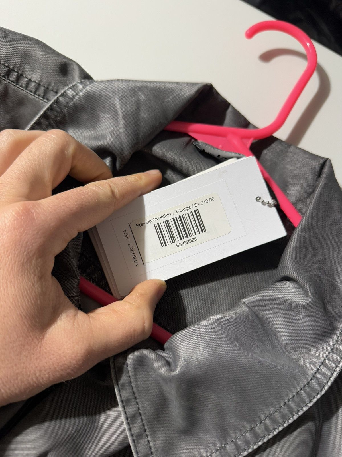 Y/Project $1,000 Pop Up Nylon Grey Jacket Size US XL / EU 56 / 4 - 7 Thumbnail