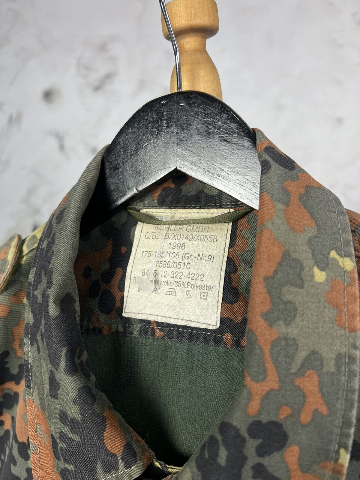 Vintage Vintage 1998 Germany Army Camo Shirt Jacket Size M - L Size US M / EU 48-50 / 2 - 7 Thumbnail