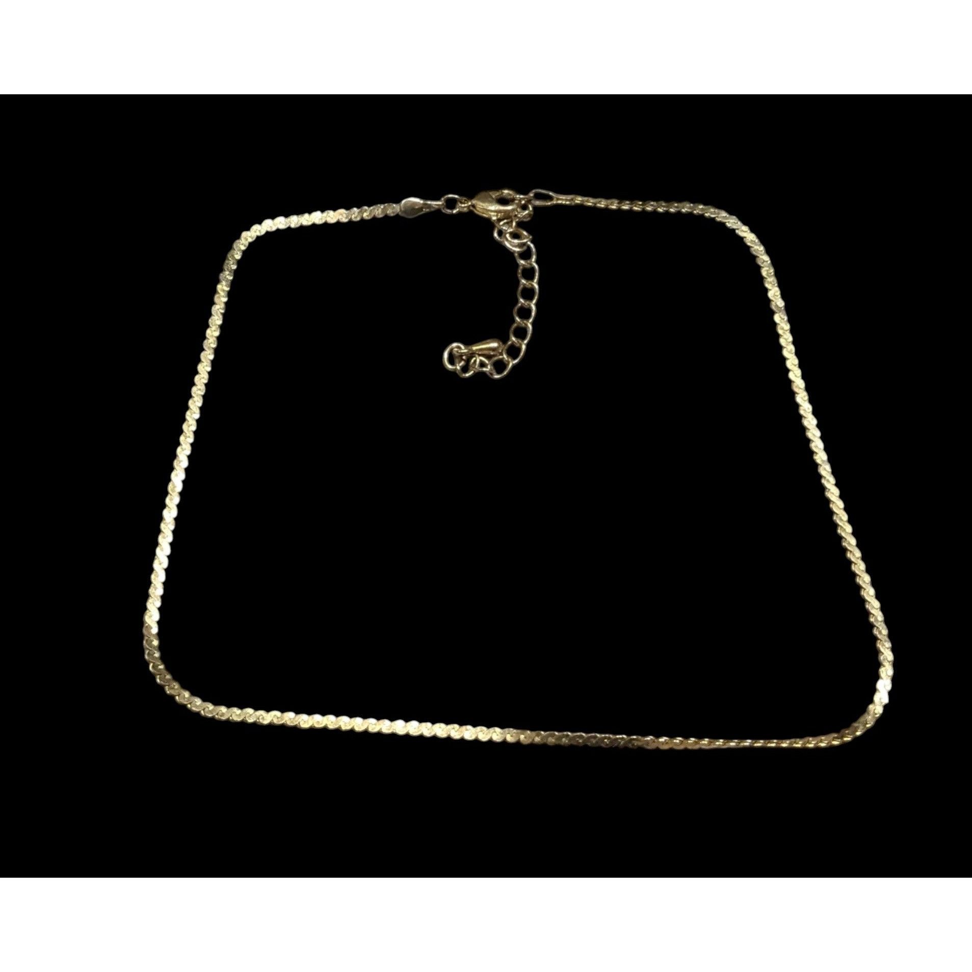 Other Elegant Classic Gold Tone Serpentine Chain Choker Necklace Size ONE SIZE - 1 Thumbnail