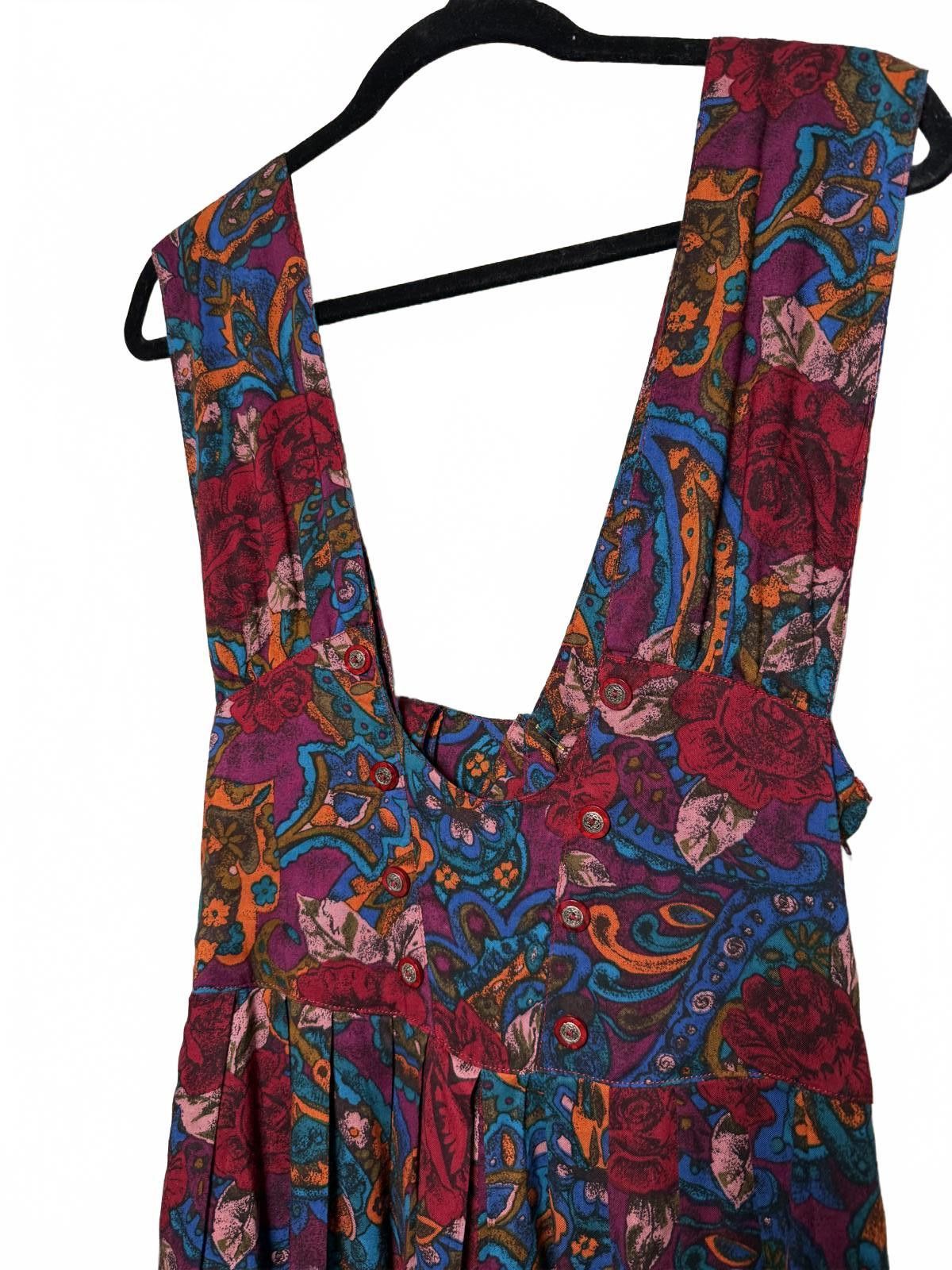 Designer Vintage Paisley Abstract Wide Leg Jumper Size 32" / US 10 / IT 46 - 3 Thumbnail