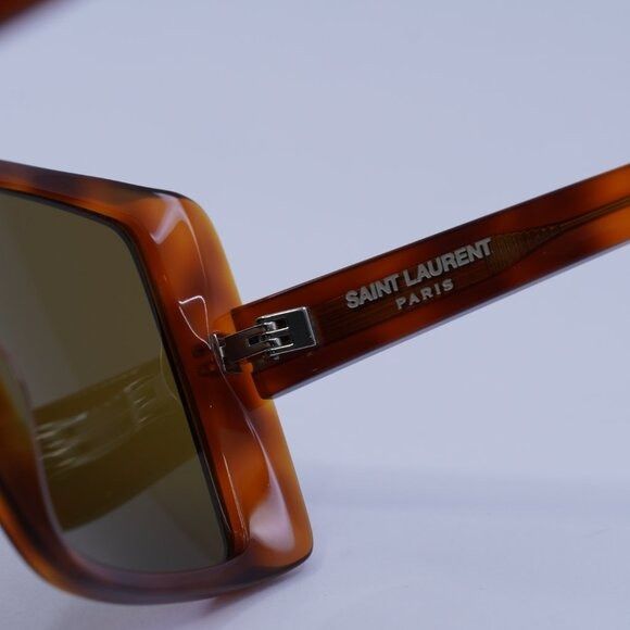Saint Laurent Paris Saint Laurent SL451 005 Sunglasses Light Havana Square Frame Size ONE SIZE - 8 Thumbnail