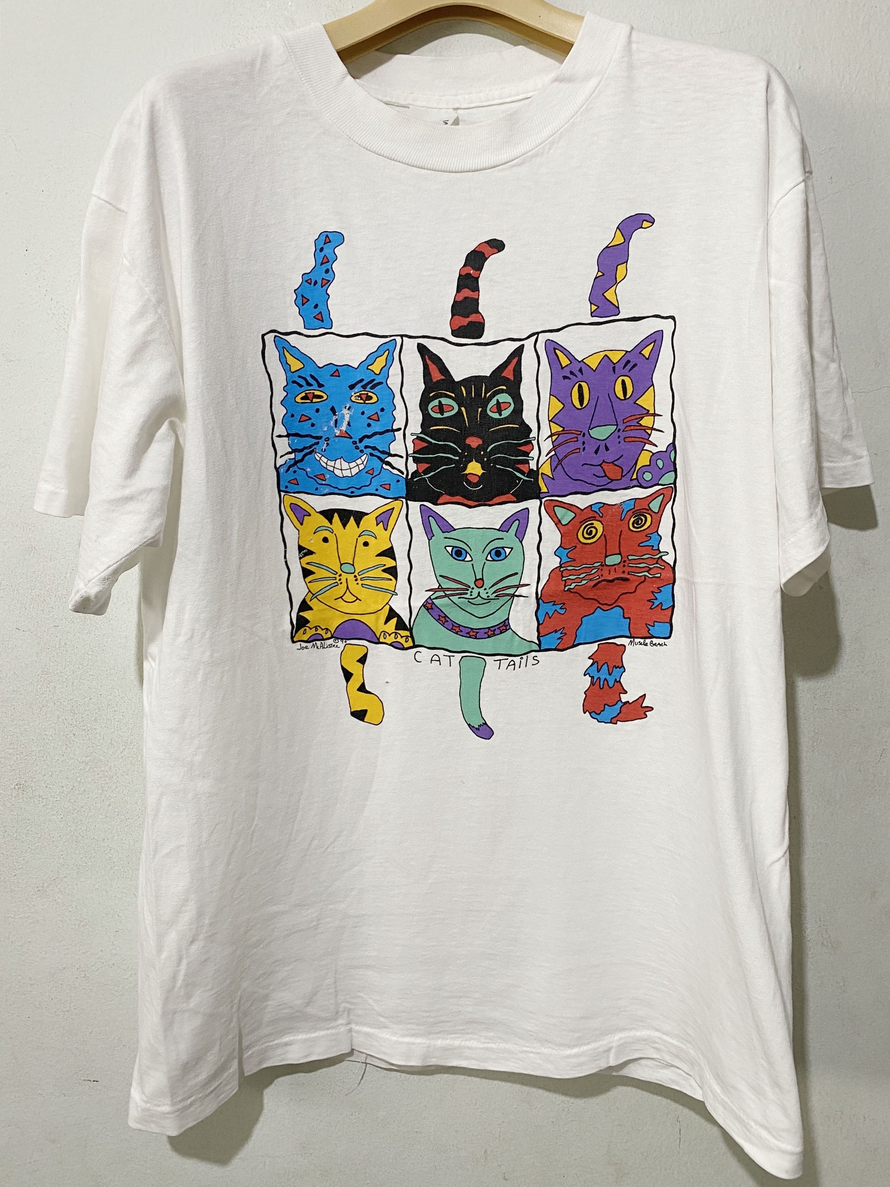 Vintage Vintage 90s Cat Shirt Size US L / EU 52-54 / 3 - 1 Thumbnail