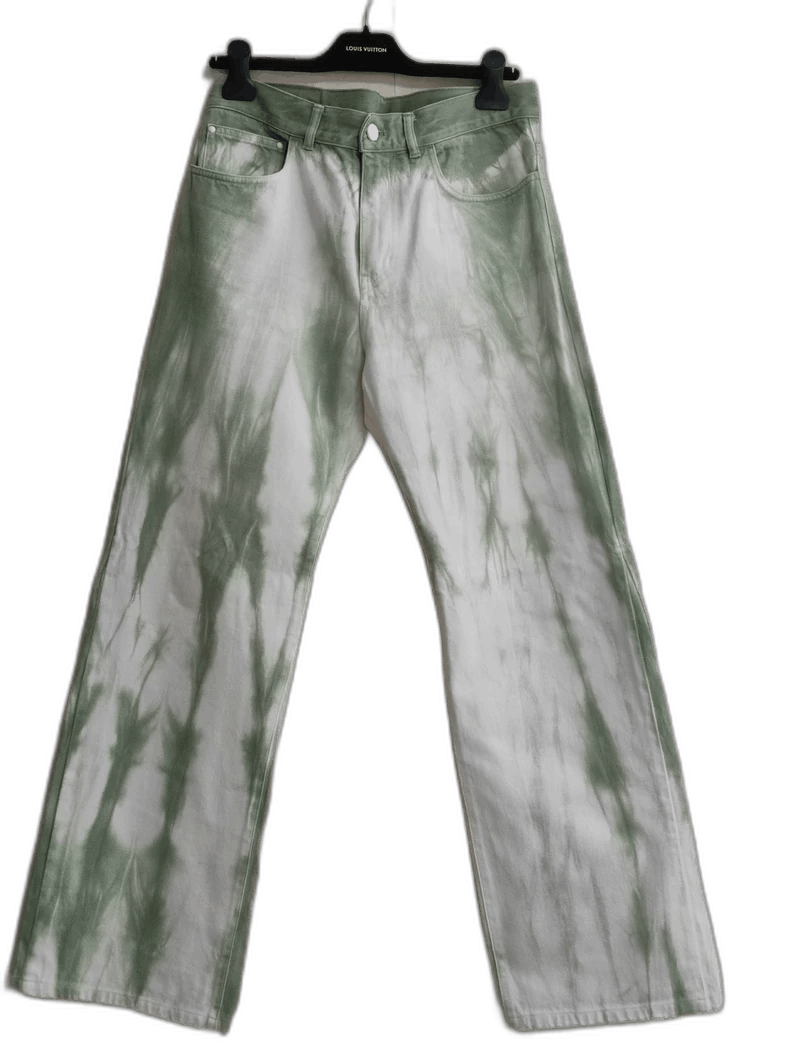 Louis Vuitton Louis Vuitton Green Tie-Dye Denim Pants Size US 30 / EU 46 - 1 Thumbnail