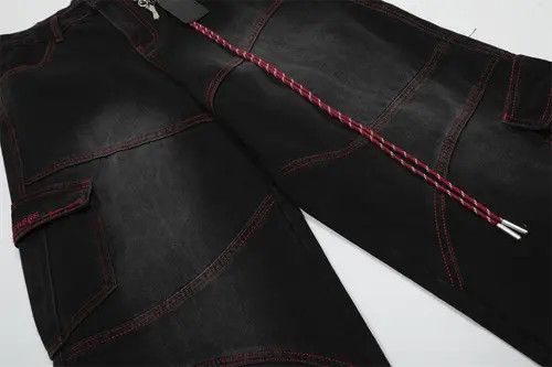 Japanese Brand × Jean Men's loose trendy keychain decorated straight jeans Size US 32 / EU 48 - 4 Thumbnail