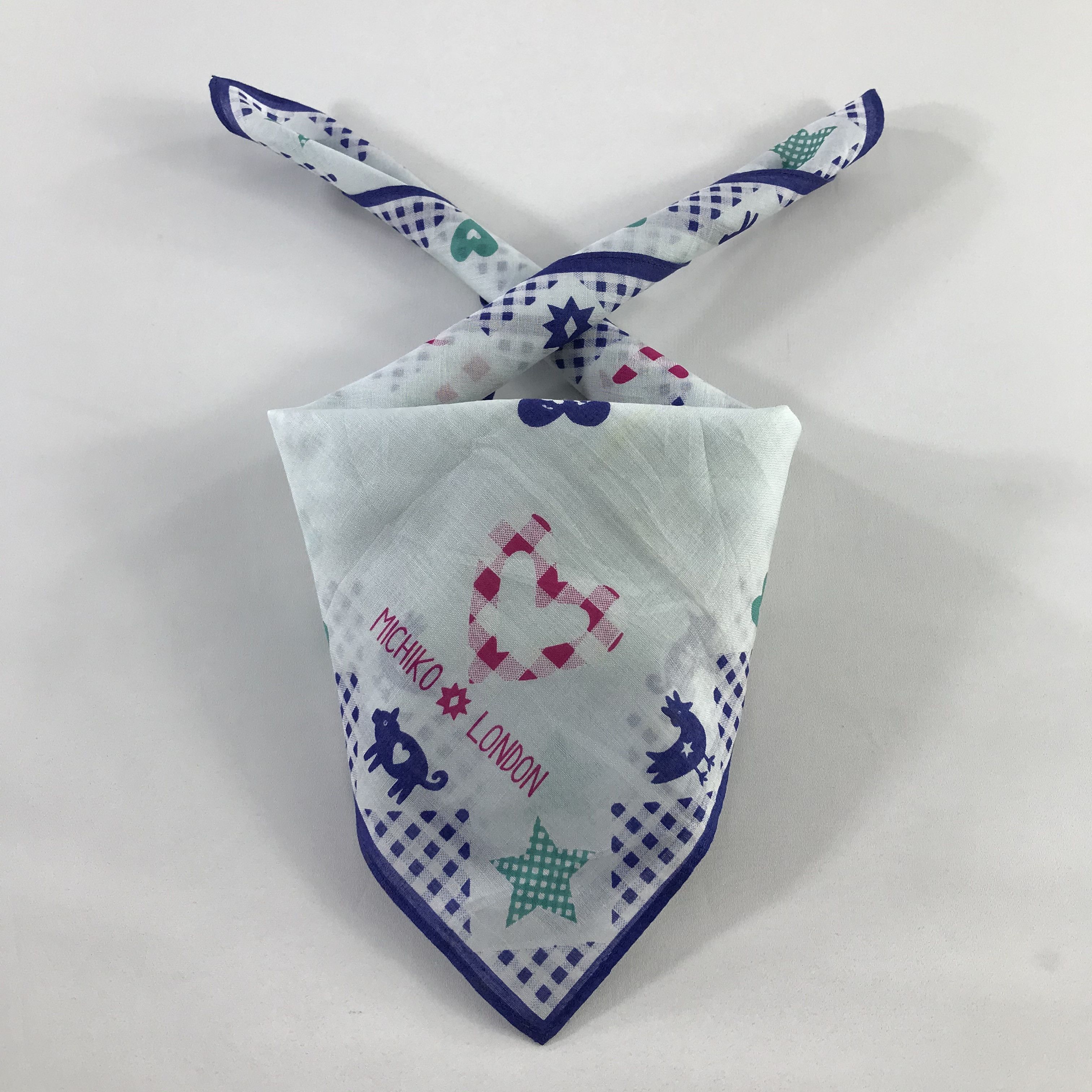 Michiko Koshino London × Vintage Michiko London Bandana / Handkerchief / Neckerchief - S768 Size ONE SIZE - 3 Thumbnail