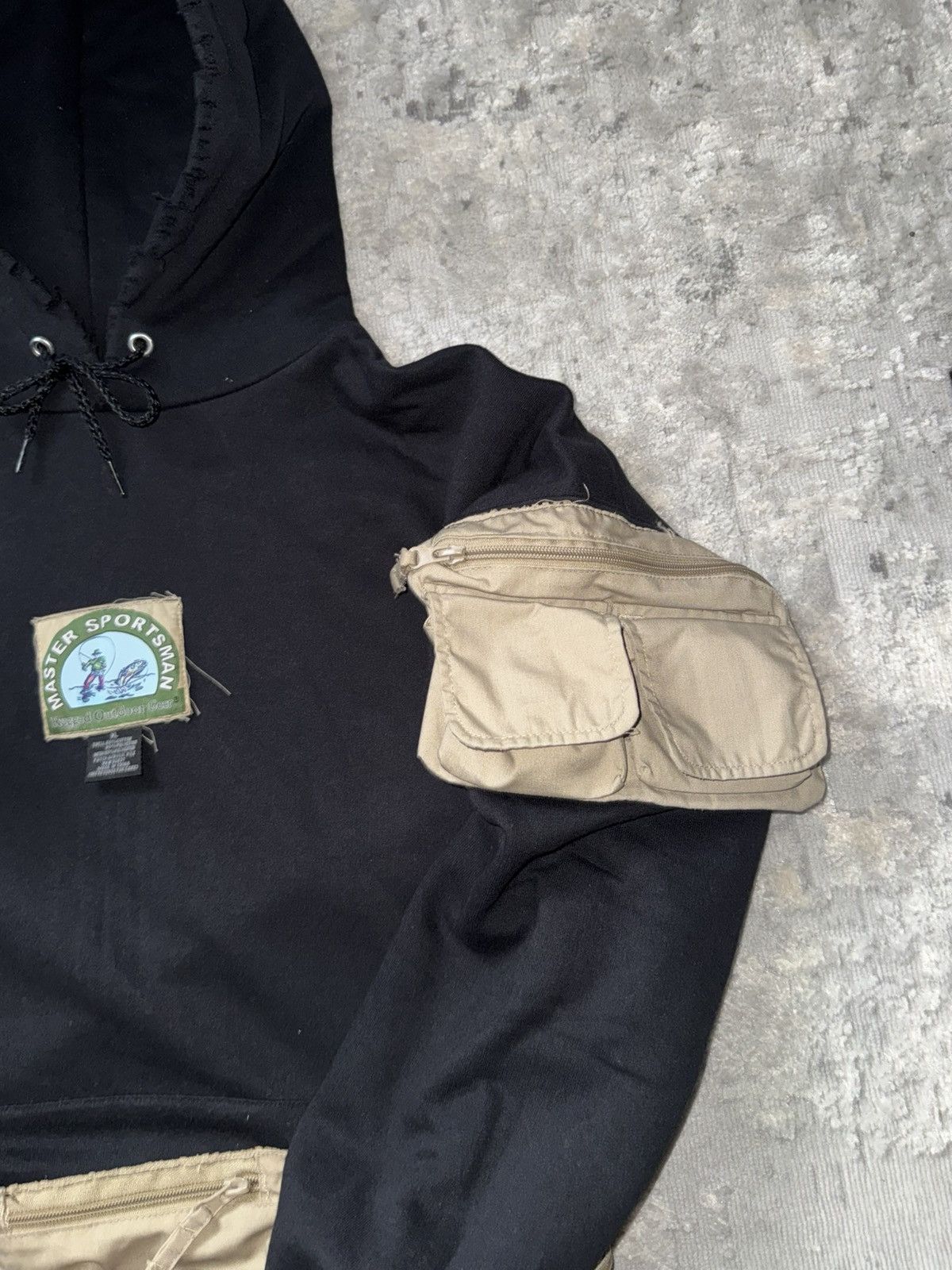 Hanes Custom Hanes x MasterSportsman MultiPocket distressed hoodie Size US XL / EU 56 / 4 - 7 Thumbnail