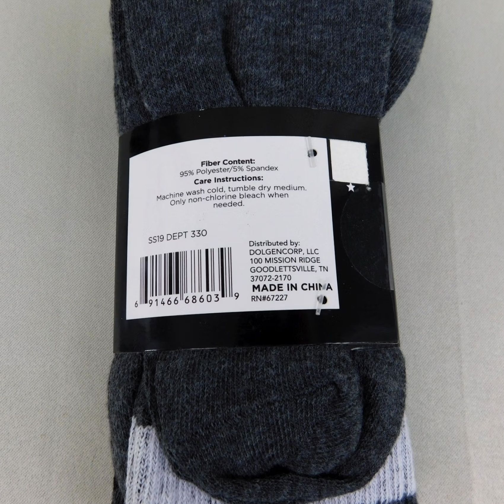 Vintage Zone Pro 3-Pack Mens Crew Socks Charcoal Gray #9464 Size ONE SIZE - 5 Thumbnail
