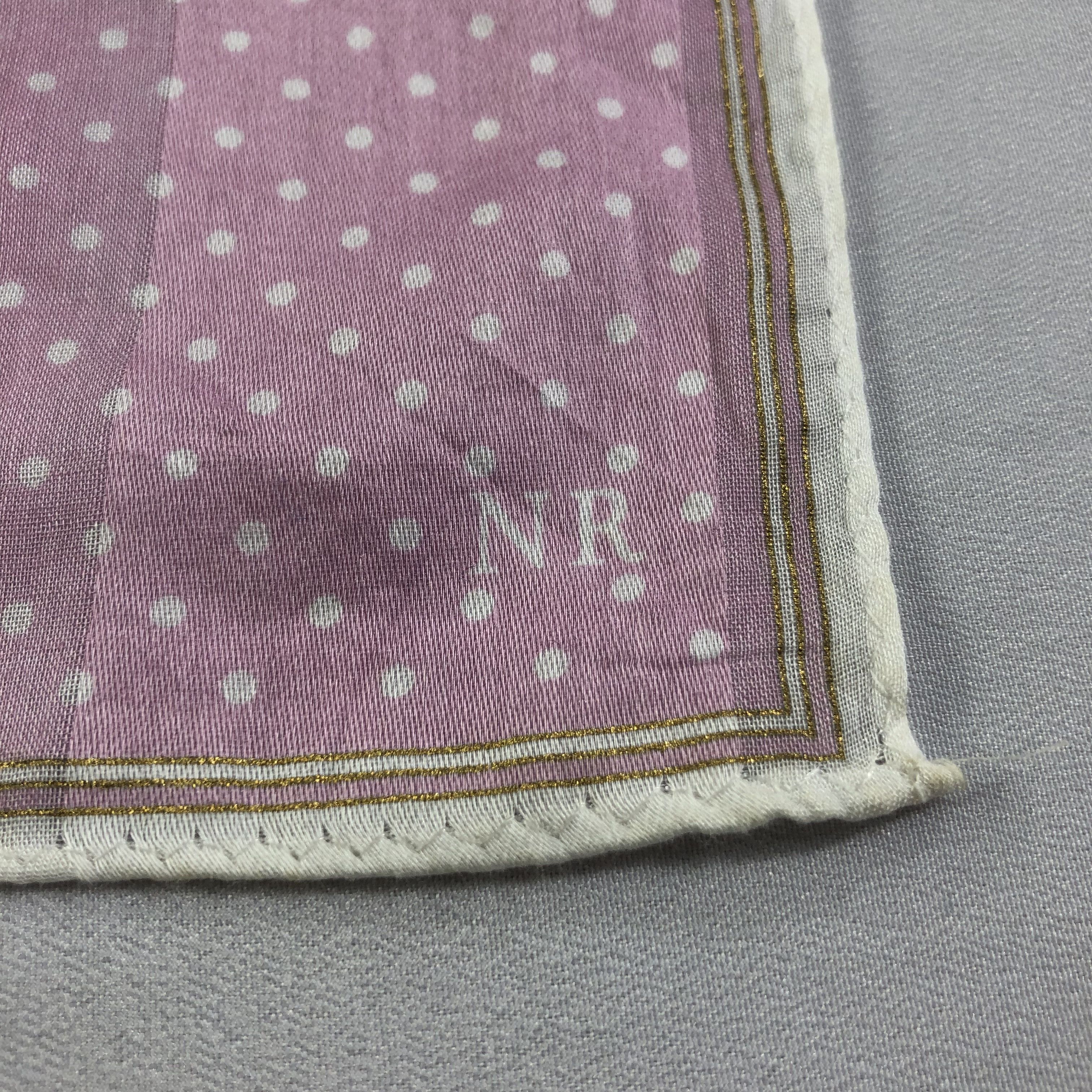 Nina Ricci Nina Ricci Monogram Handkerchief Neckerchief Bandana H1565 Size ONE SIZE - 4 Thumbnail