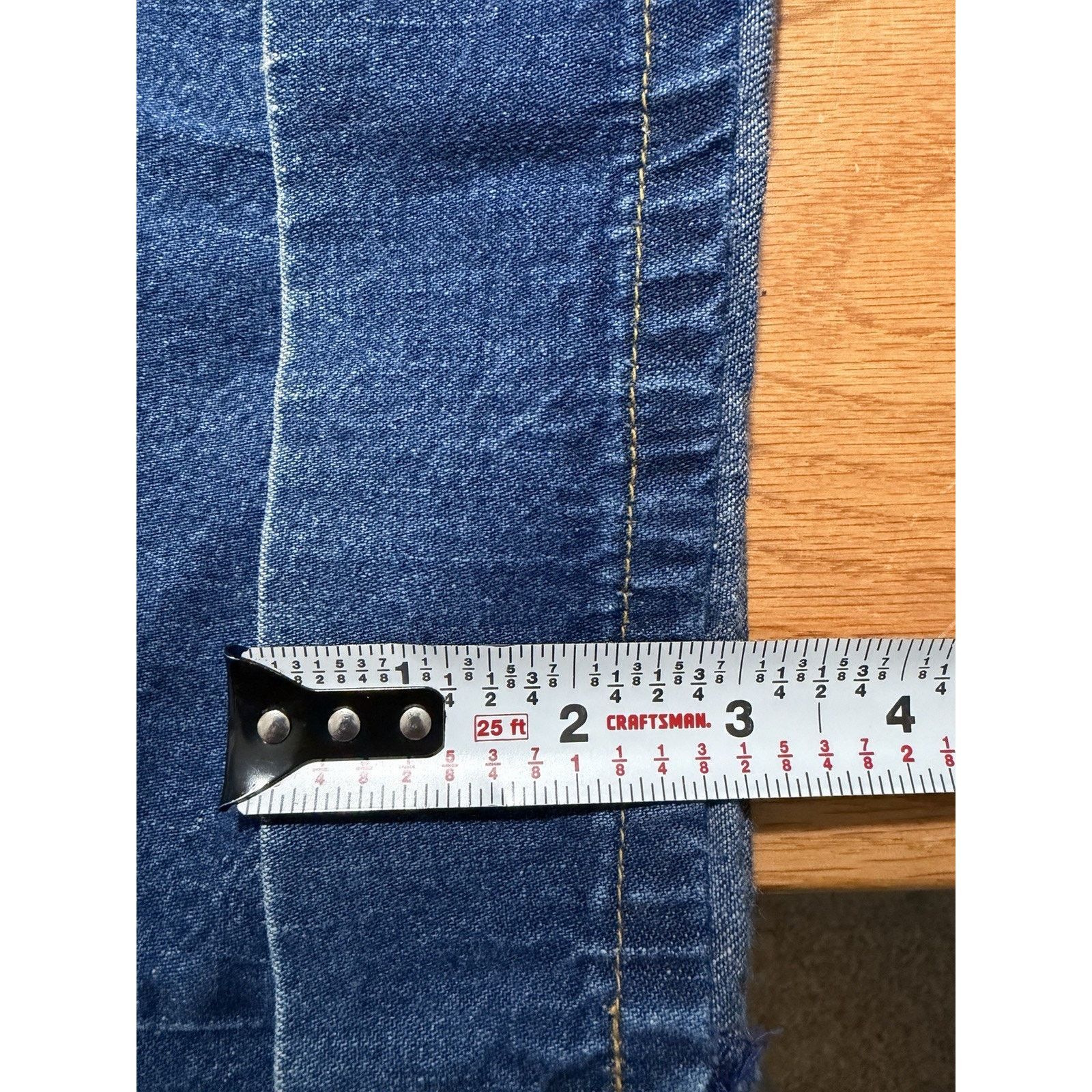 Levi's Vtg Levis Wide Leg Elastic Waist Round Pockets 70s 34x30.5 Size 34" / US 12 / IT 48 - 11 Thumbnail