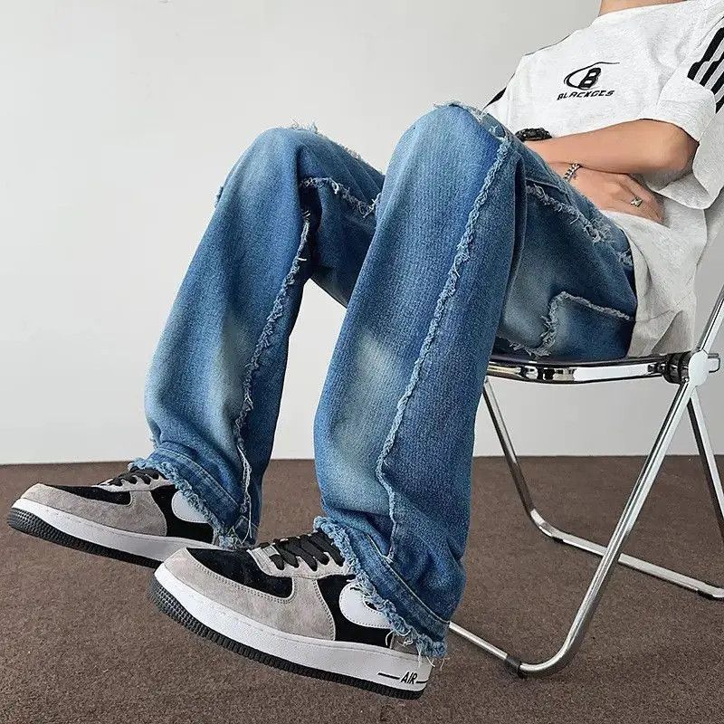 Japanese Brand Retro casual straight leg micro flared jeans Size US 32 / EU 48 - 5 Thumbnail