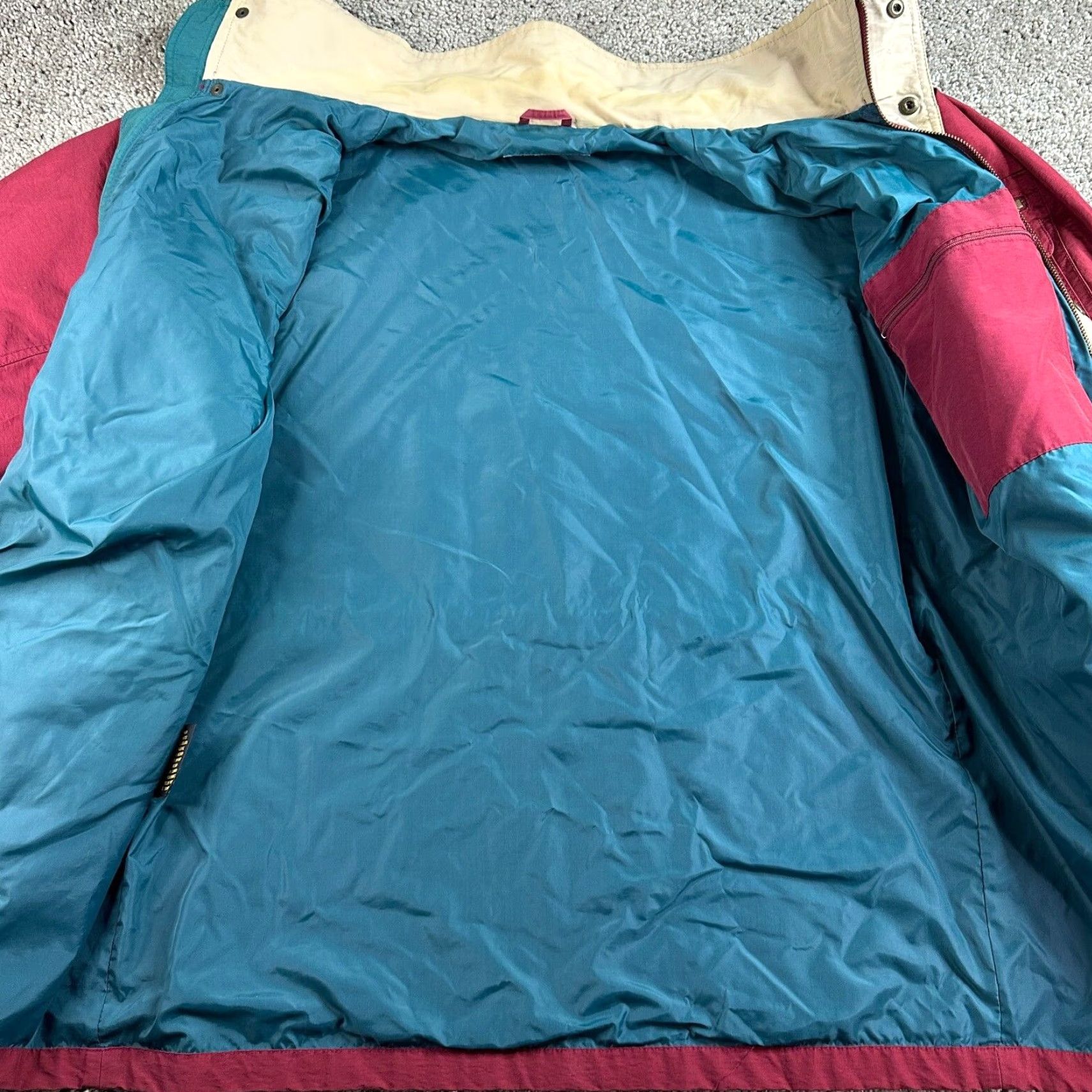 Eddie Bauer VINTAGE Eddie Bauer Jacket Mens Large Red Cotton Nylon Blend Utility Coat 90s Size US L / EU 52-54 / 3 - 7 Thumbnail
