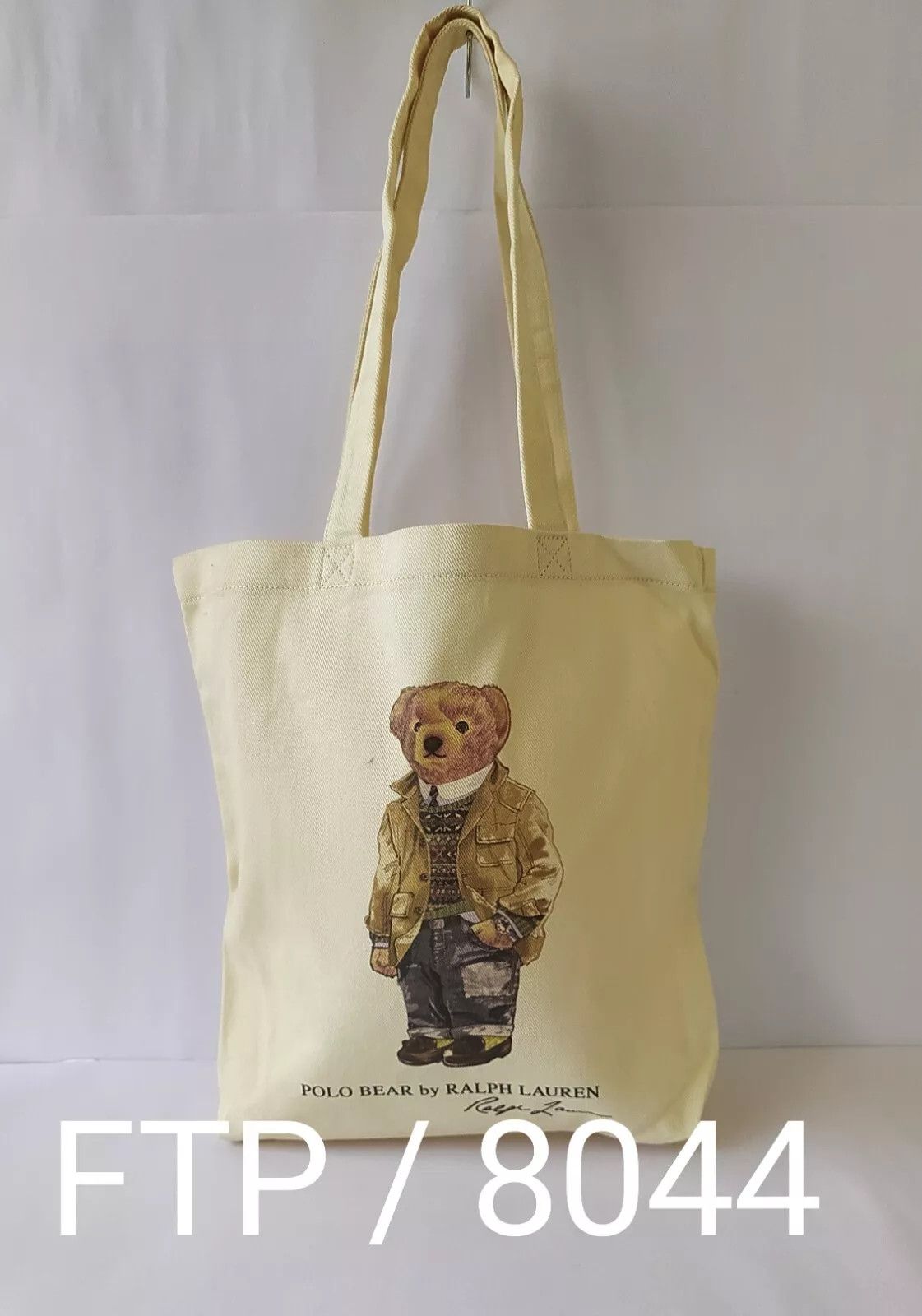Polo Ralph Lauren Polo Ralph Lauren Polo Bear Cotton Canvas Tote Bag IFD 8044 Size ONE SIZE - 13 Thumbnail