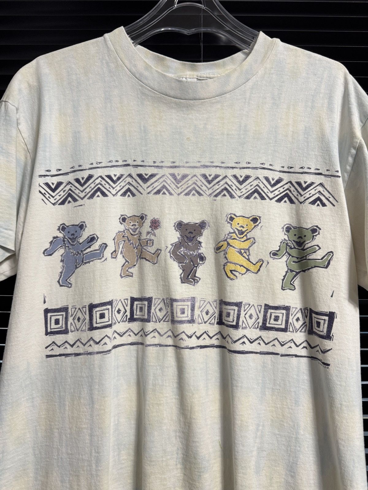 Vintage Vintage 90s Grateful Dead 'Dancing bears' Tie Dye Shirt Size US L / EU 52-54 / 3 - 3 Thumbnail