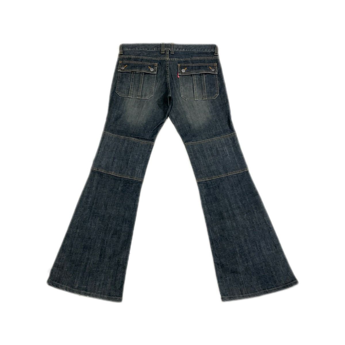 Tornado Mart 🔥Y2K Archived Tornado Mart Flared Denim Bell Bottoms Size US 34 / EU 50 - 6 Thumbnail